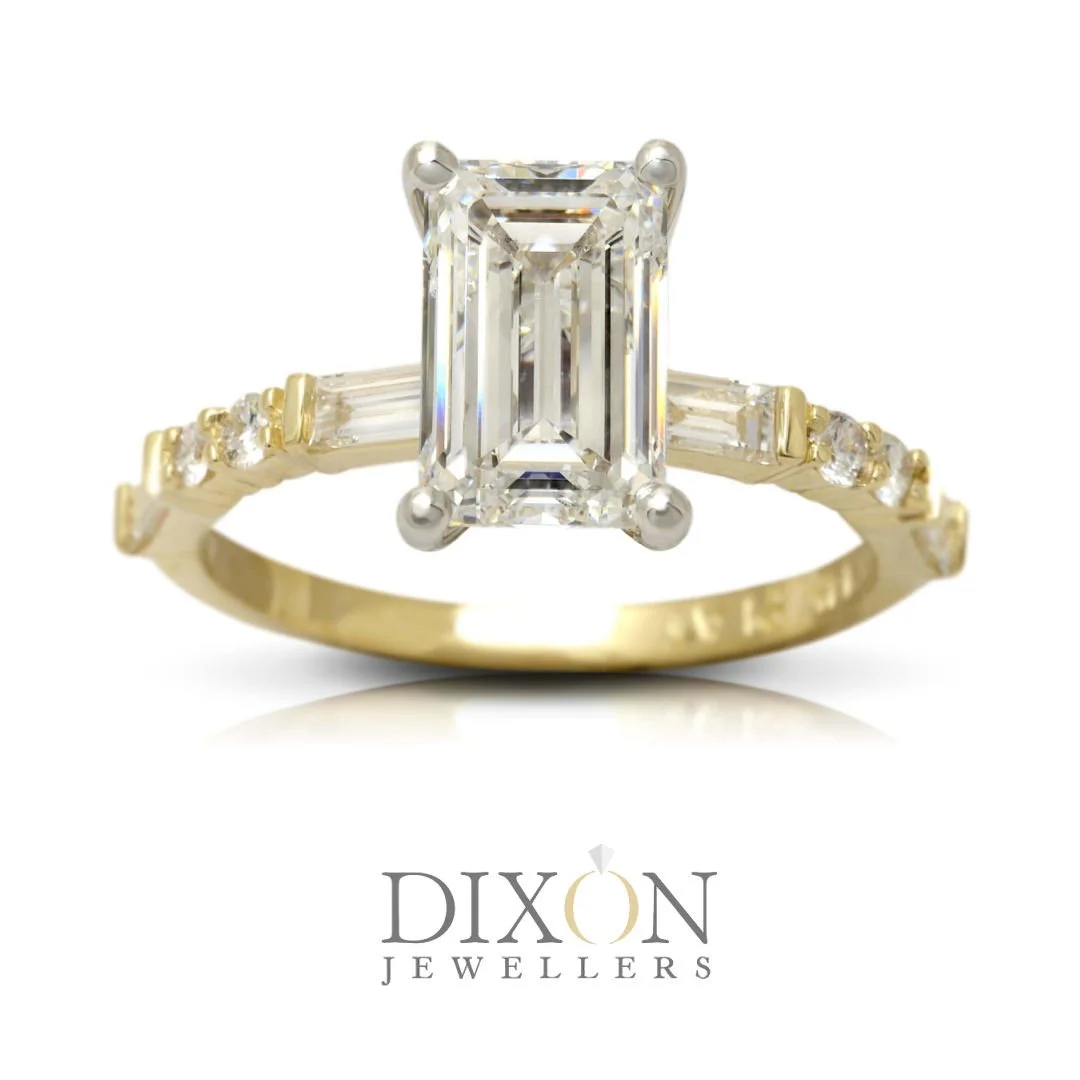 _Emerald Cut Diamond Engagement Ring with Baguette Shoulders.jpg