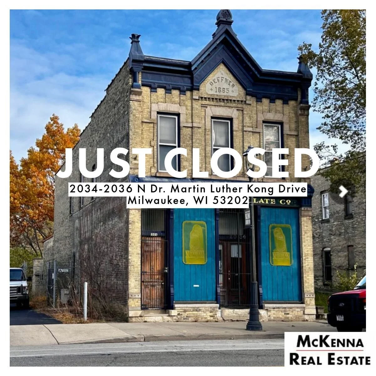 🎉 JUST CLOSED! 🎉

Congratulations to @timothy_m_baldwin &amp; @snshn_mke on the successful closing of 📍2034&ndash;2036 N Dr. Martin Luther King Jr. Drive &mdash; the former Northern Chocolate location and one of Milwaukee&rsquo;s most iconic Cream