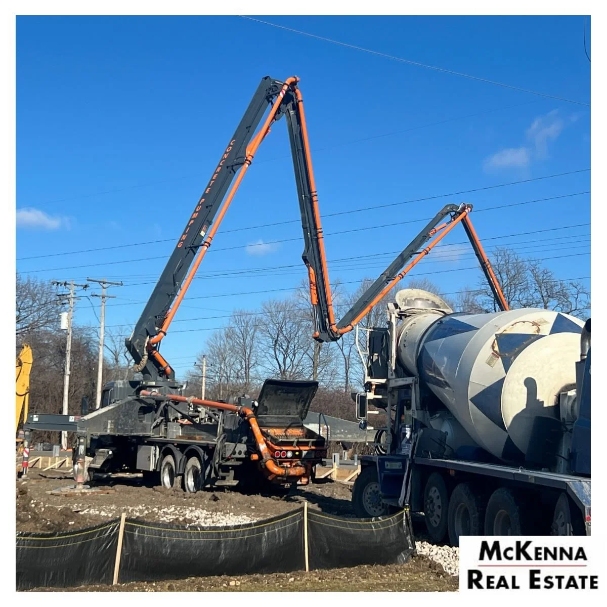 ❄️ If freezing temps could stop construction, this would still be an empty lot &mdash; but here we are.

It&rsquo;s been a cold one, but the concrete is poured and the exterior walls of The Shop started going up yesterday 🙌
Seeing this project reall