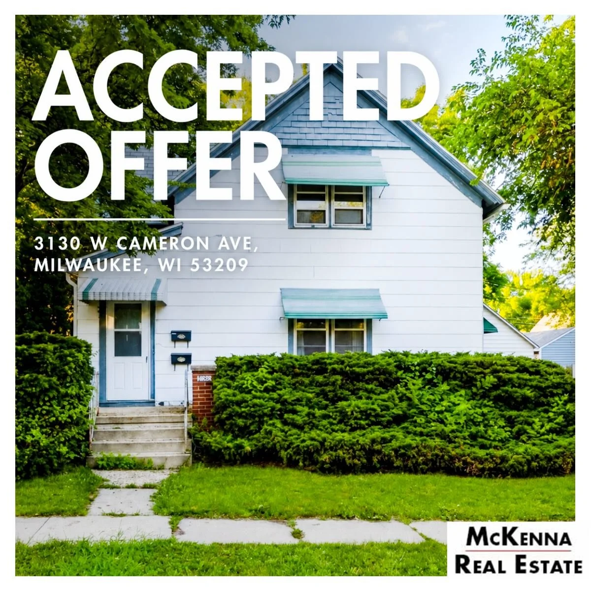 🏡 Accepted Offer!

@victoria_the_realtor1 helped her buyers secure this charming bungalow-style duplex at 3130 W Cameron Ave. Excited for what&rsquo;s ahead! 🎉

#MilwaukeeRealEstate #AcceptedOffer #mkemycity #MilwaukeeHomes #McKennaRealEstate
