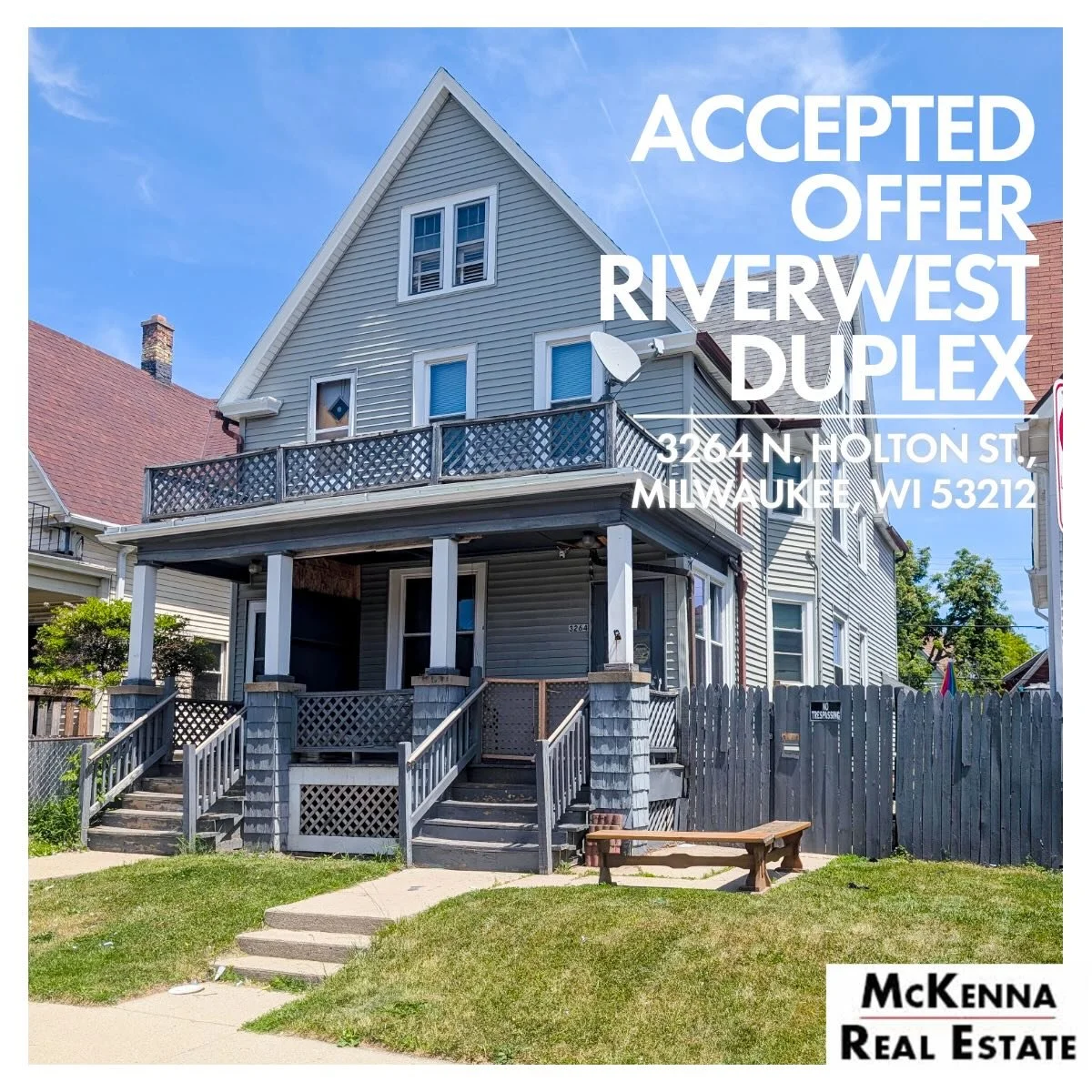 🏡 ACCEPTED OFFER
Another Riverwest duplex under contract. 📈

Investment properties continue to attract strong buyer interest across Milwaukee, and we&rsquo;re excited to help our seller move one step closer to the closing table.

Thinking about sel