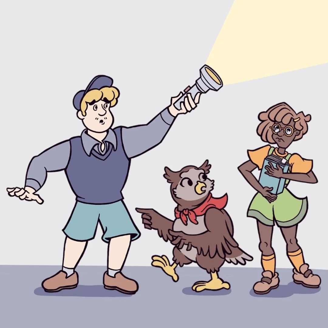 Meddling Kids: Character Design for children
