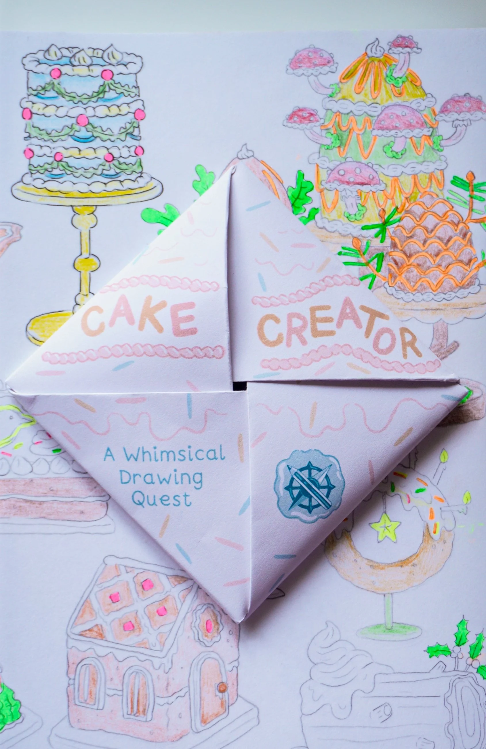 Cake Creator | Solo Fantasy Drawing Game for Beginners