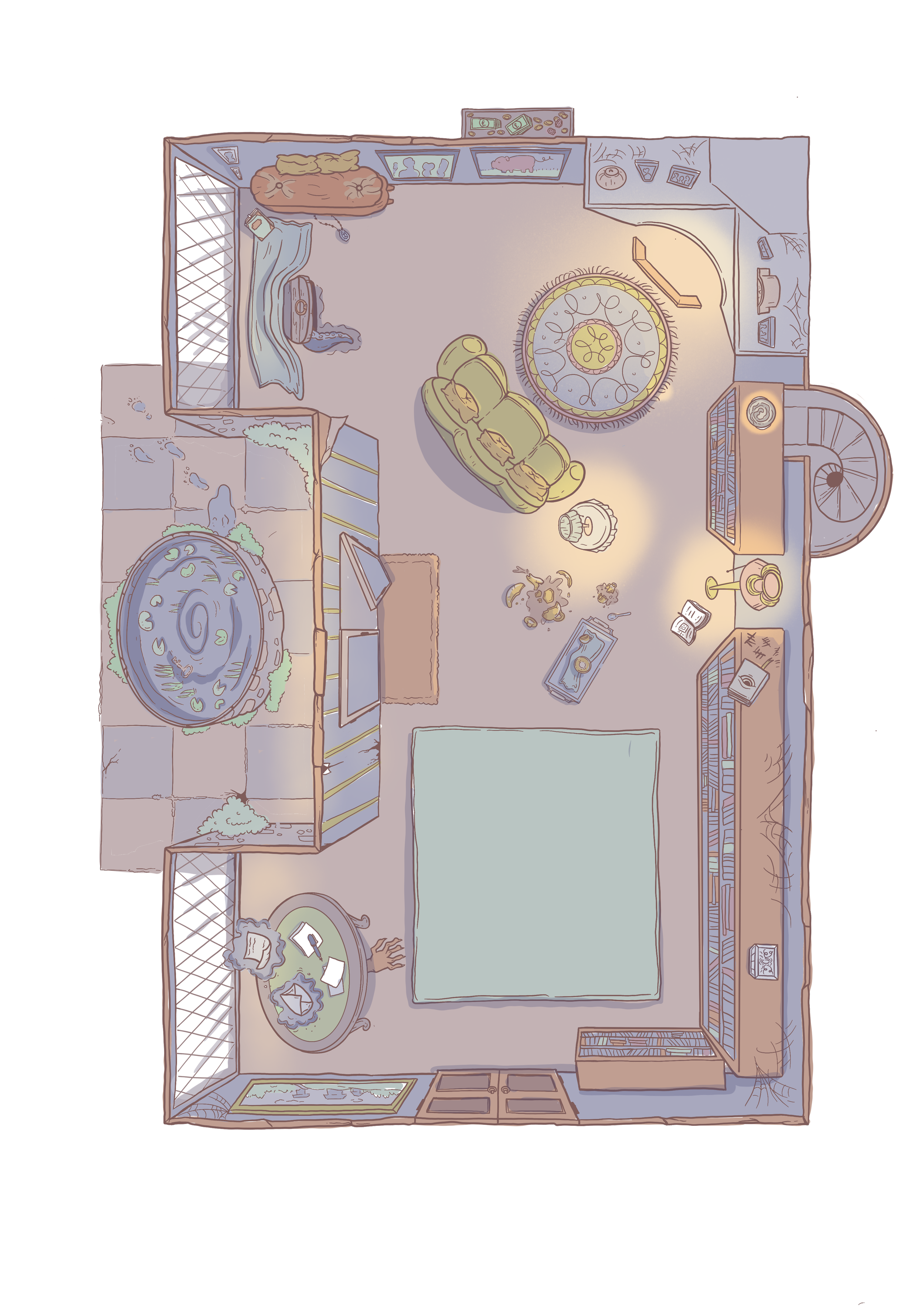 Haunted Manor Mapmaking for children