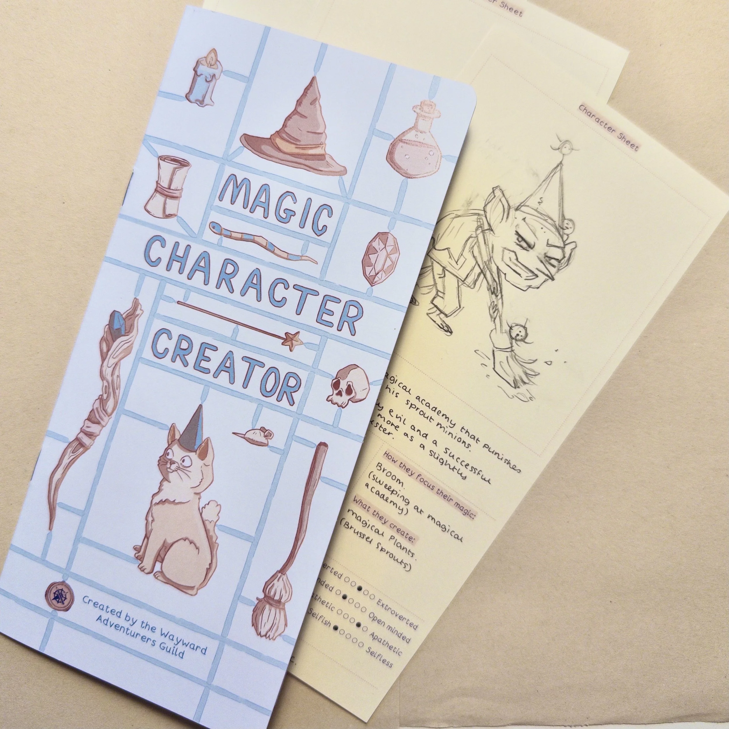 Magic Character Creator: A Solo Drawing and Worldbuilding Quest