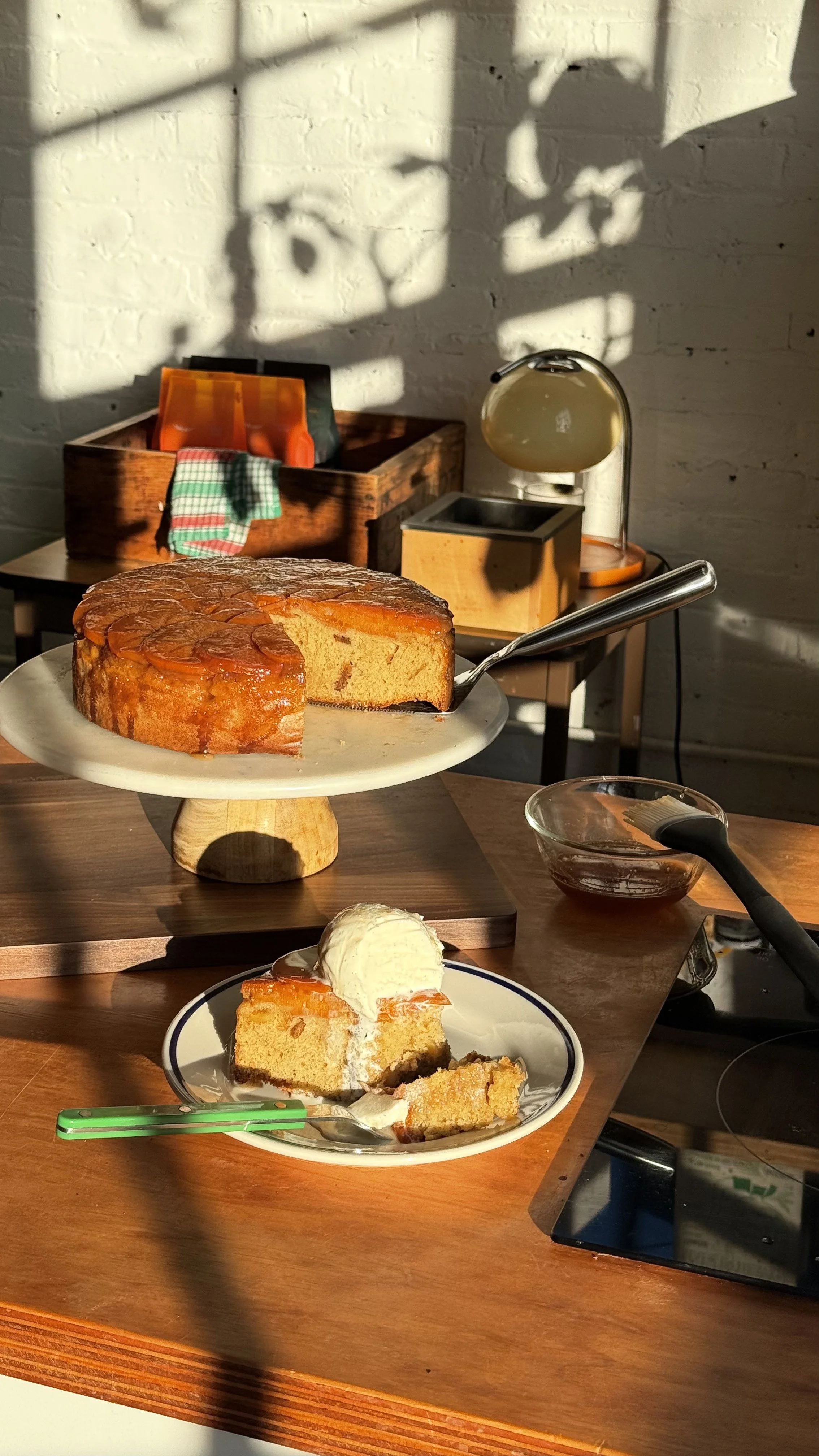 sujeongwa persimmon upside-down cake