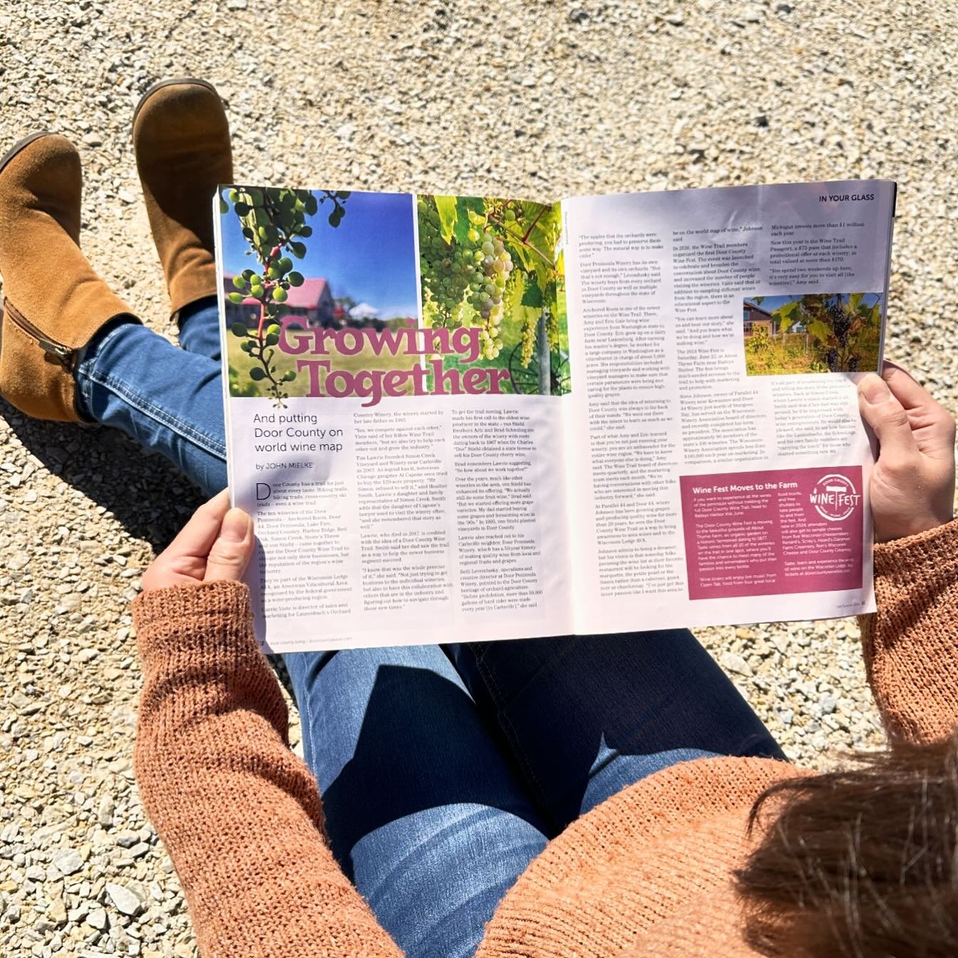 DOOR COUNTY WINE TRAIL
📖 &ldquo;Door County has a trail for just about every taste. Hiking trails, biking trails, cross-country ski trails - even a wine trail.&rdquo; 

➡️ Check out the feature on the @doorcountywinetrail in the early summer 2024 is