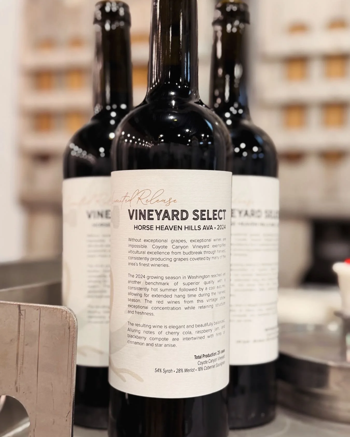 Without exceptional grapes, exceptional wines are impossible. 🏆 This simple statement is the inspiration behind our new Vineyard Select Series. 

🆕 ✨LIMITED RELEASE ✨🍷

2024 VINEYARD SELECT: COYOTE CANYON
📍Horse Heaven Hills AVA

54% Syrah &bull;