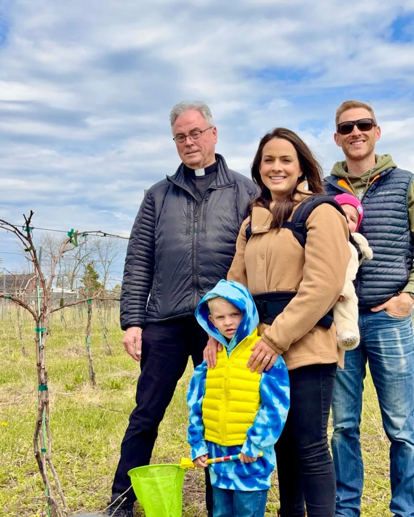 May 15 🍇 On this Feast Day of St. Isidore the Farmer, we welcome Fr. Tom&rsquo;s annual blessing of our vines. 

We are reminded to be humble, faithful, and generous. 

We ask for prosperity among our vines and support from our community in choosing