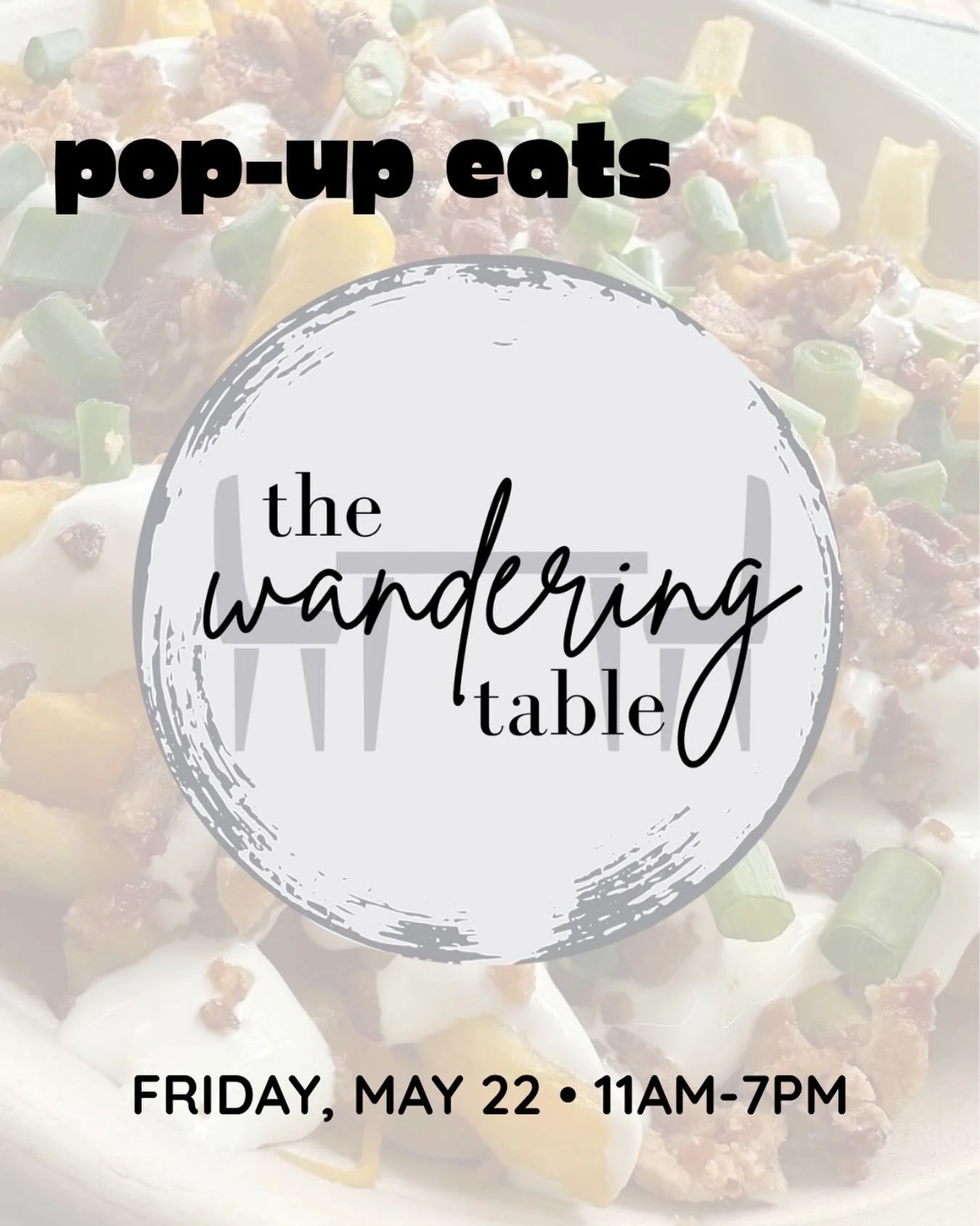 FRI 5/22 🥙 Pop-Up Eats: The Wandering Table

Serving up made-from-scratch eats 🍴11a-7p

Tasting Room is open LATE for Sunset Sips! 🍷 11a-7p
✨ Live music, good eats, and superb sips await! ✨

#doorcounty #wisconsinwine #goodeats #sunsetsips #cheers
