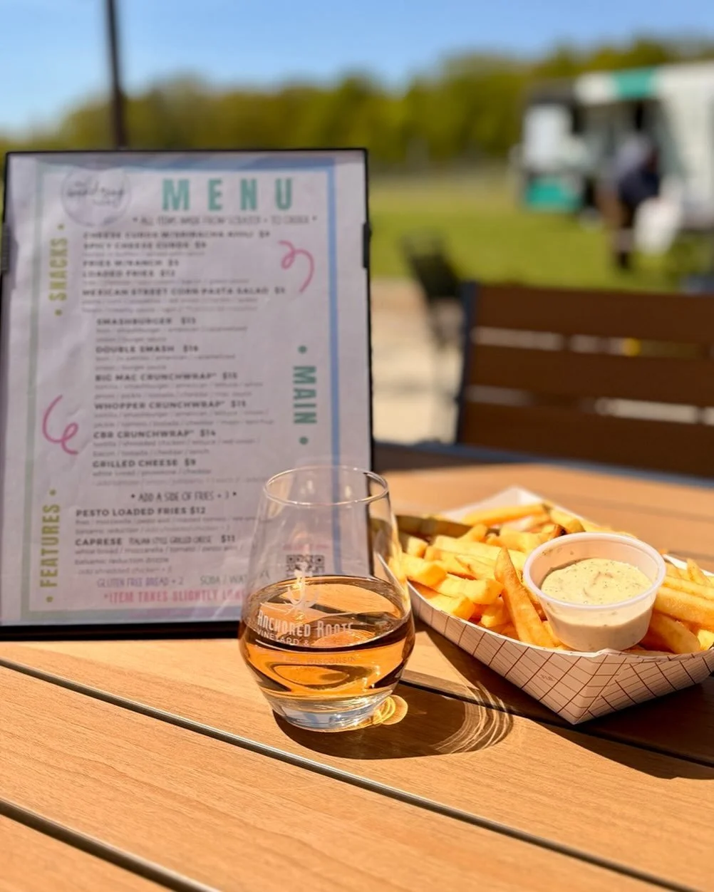 The Wandering Table Food Truck 🍟 5/22 &bull; 11a-7p

Serving up tasty eats all day long! You can even order ahead ➡️ https://foodtruck.pub/order/menu.aspx?busid=10477&amp;pg=0

#doorcounty #wisconsinwine #yum #letseat #cheers

@doorcountywinetrail @