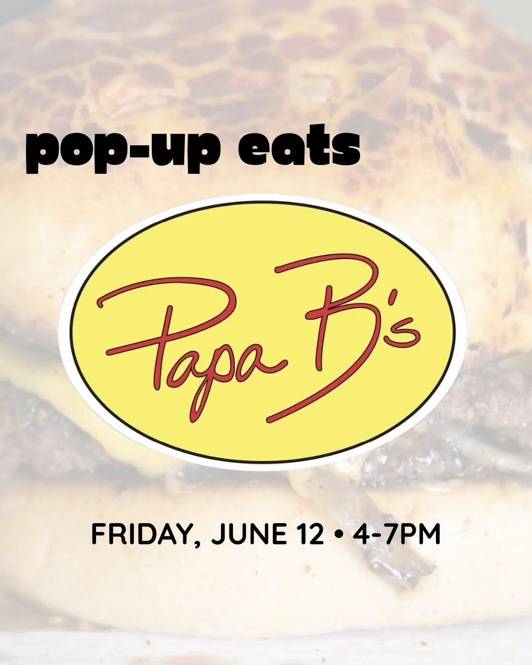 🍴 Pop-Up Eats with Papa B&rsquo;s Food Truck this Friday, June 12 from 4-7pm! 

Smash Burgers 🍔 Italian Beef 🥙 Gyros 🌮 Pot Roast Tacos 🌯 Teriyaki Chicken 🫘 Butternut and Bean

Plus!🎵 Live music by Erin Krebs Duo | @krebsiediva

And Experience 
