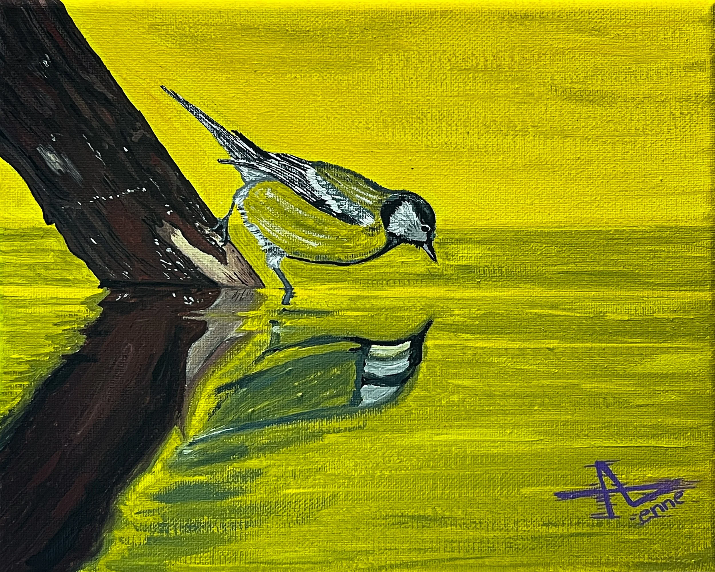 Summer Shades - Acrylic on Shell