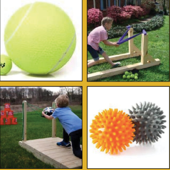 12. Far-Fetched: a large field for souped-up fetch, including slingshots, cannons, and all kinds of oversized, wacky balls