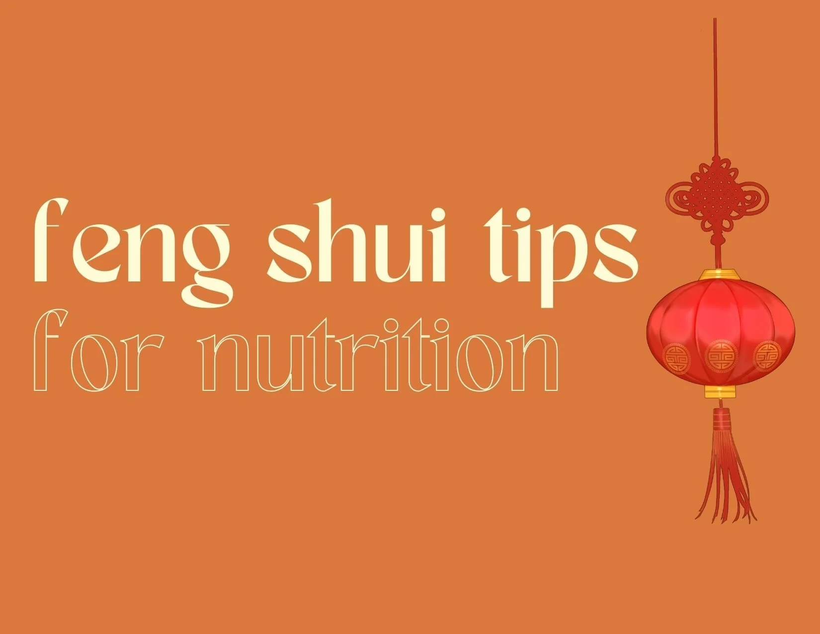 Feng Shui Tips for Nutrition