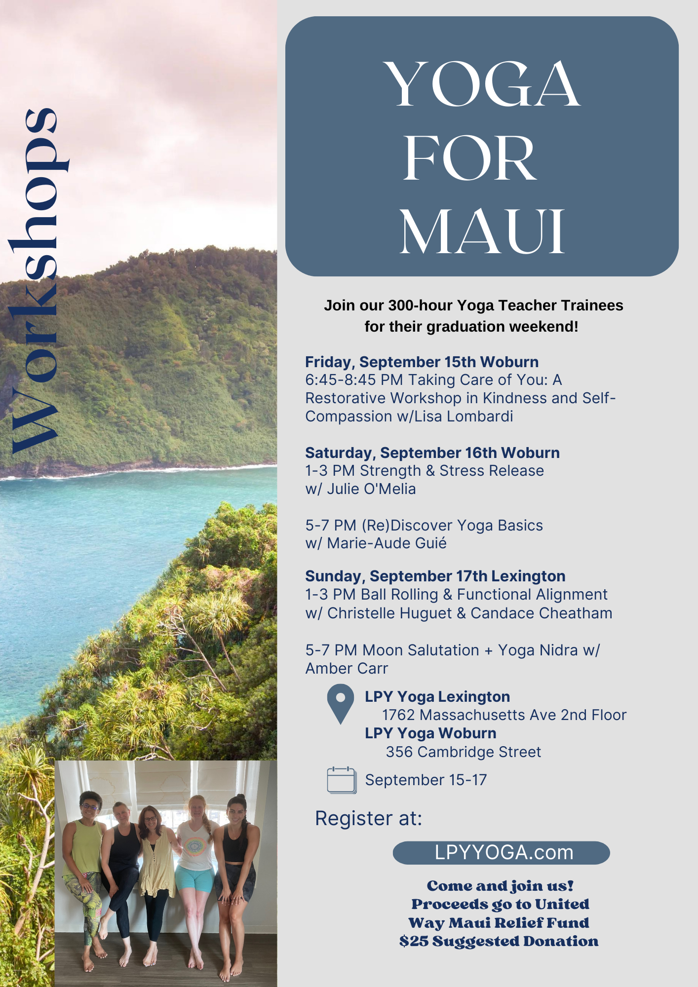 300 Hour Teacher Training Donation Classes - Yoga For Maui — LPY Yoga