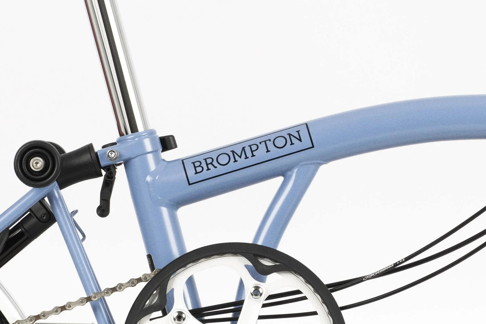 Brompton C Line Explore M6L Folding Bike in Cloud Blue 2023