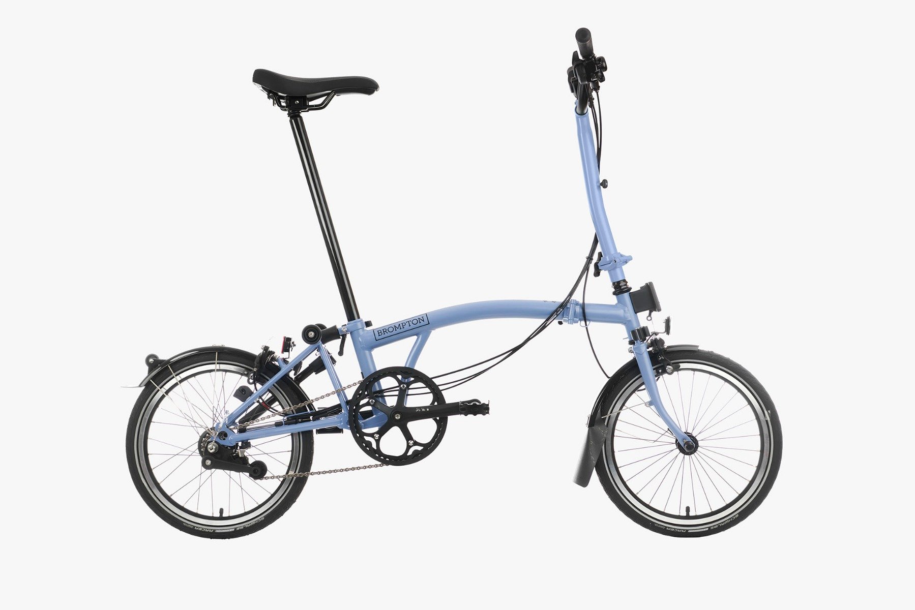 Brompton C Line Explore H6L Folding Bike in Cloud Blue