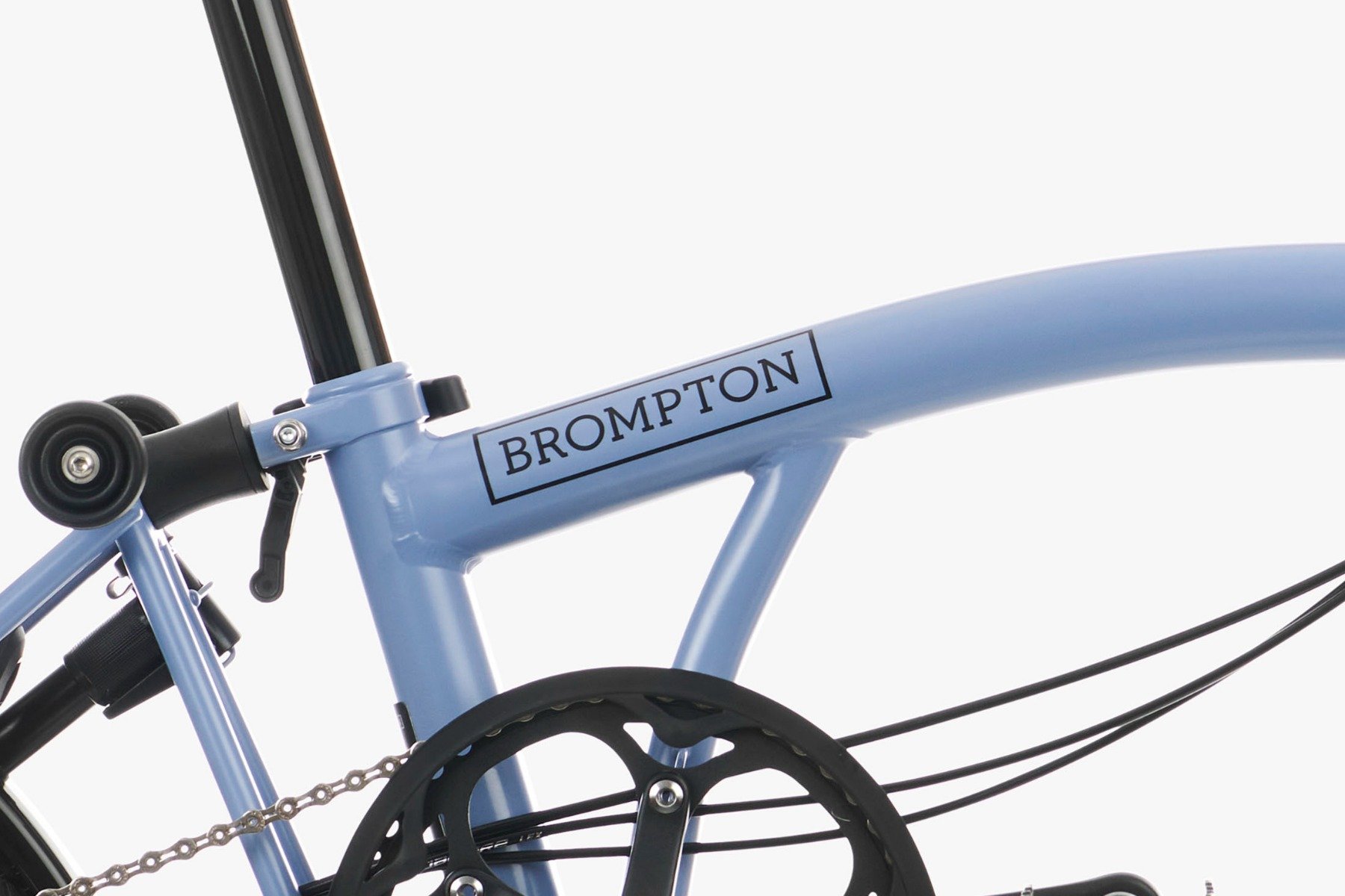Brompton C Line Explore H6L Folding Bike in Cloud Blue
