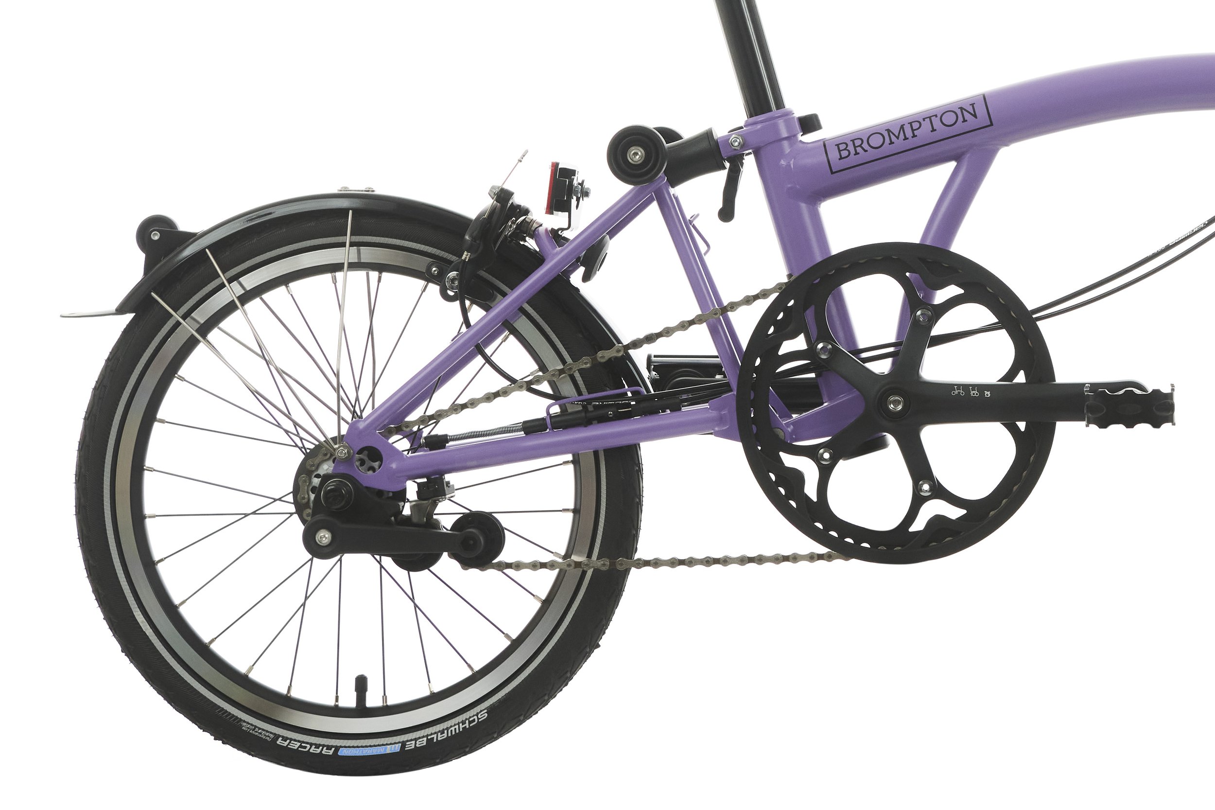 Brompton C Line Explore Mid Handlebar 6-Speed in Pop Lilac Colour