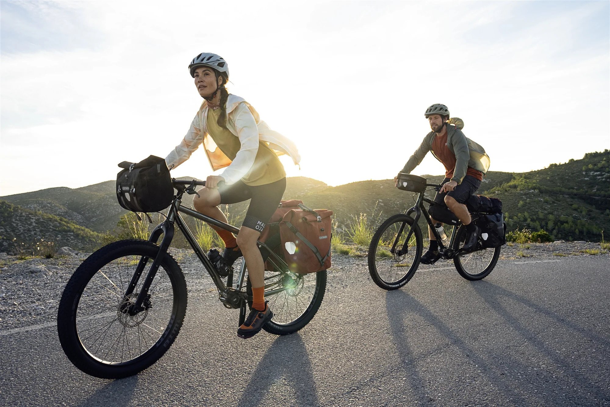 Ortlieb Back-Roller Plus Pannier Bag in Green Lifestyle