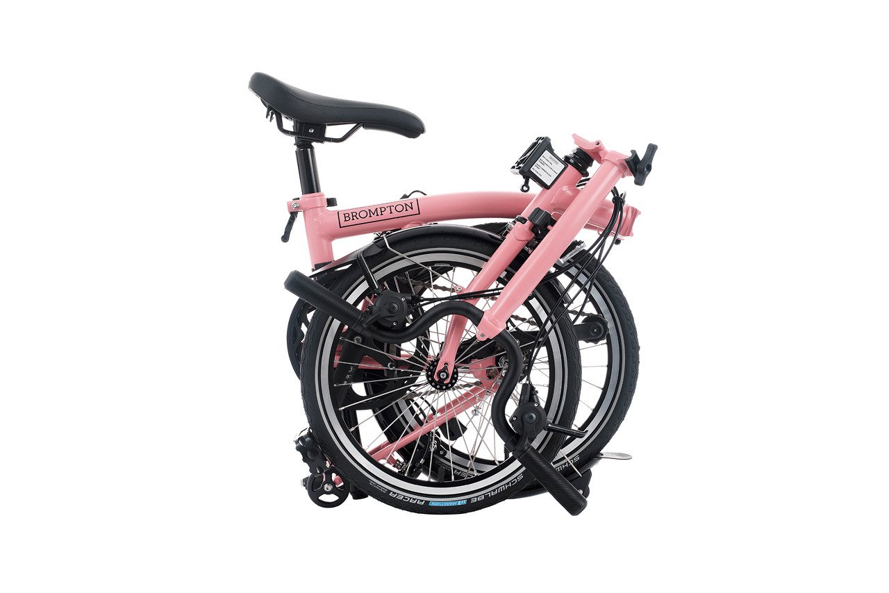 Brompton C Line - 12-speed in Flamingo Pink Medium
