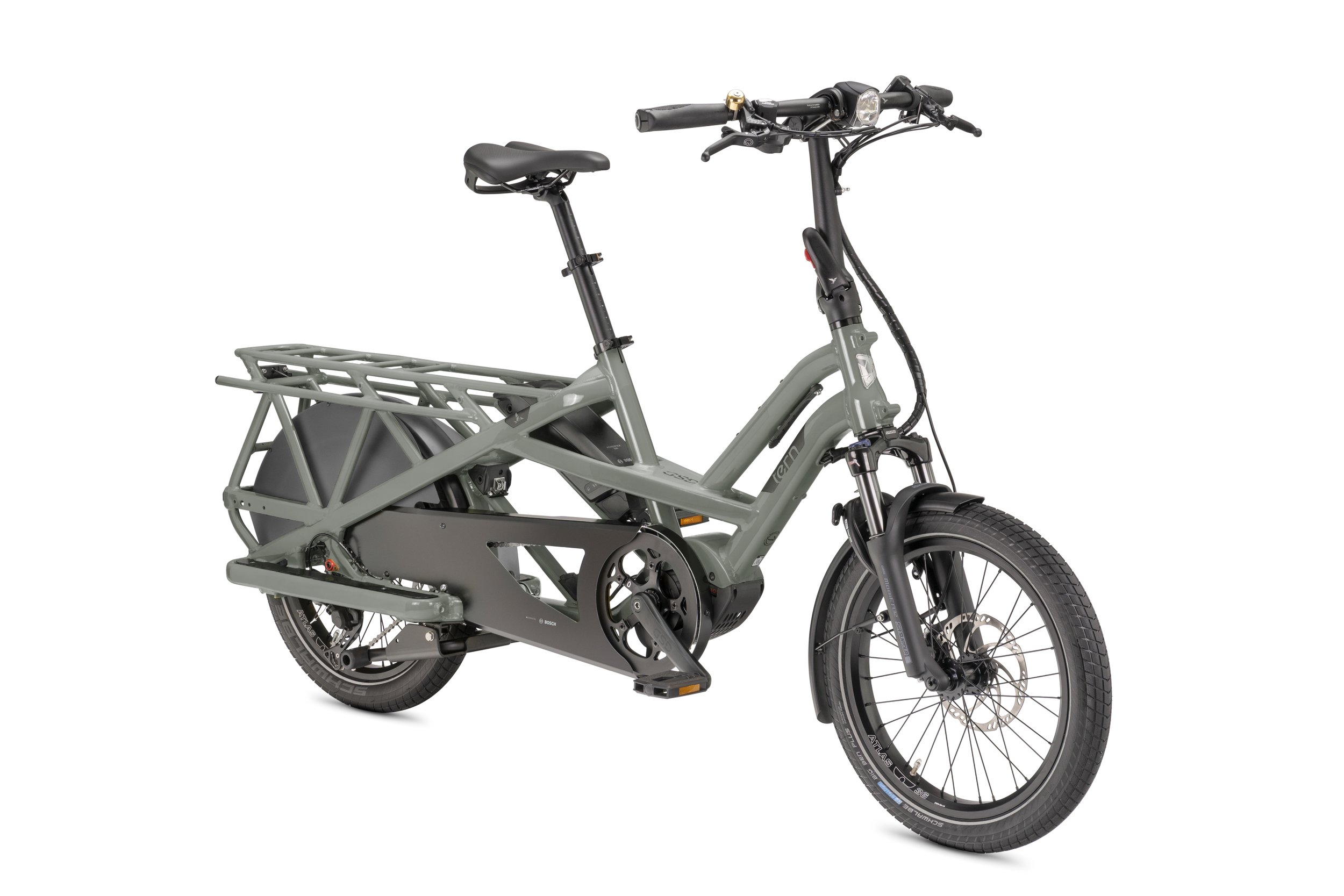 Tern GSD S10 Electric Cargo Bike in Dark Sage