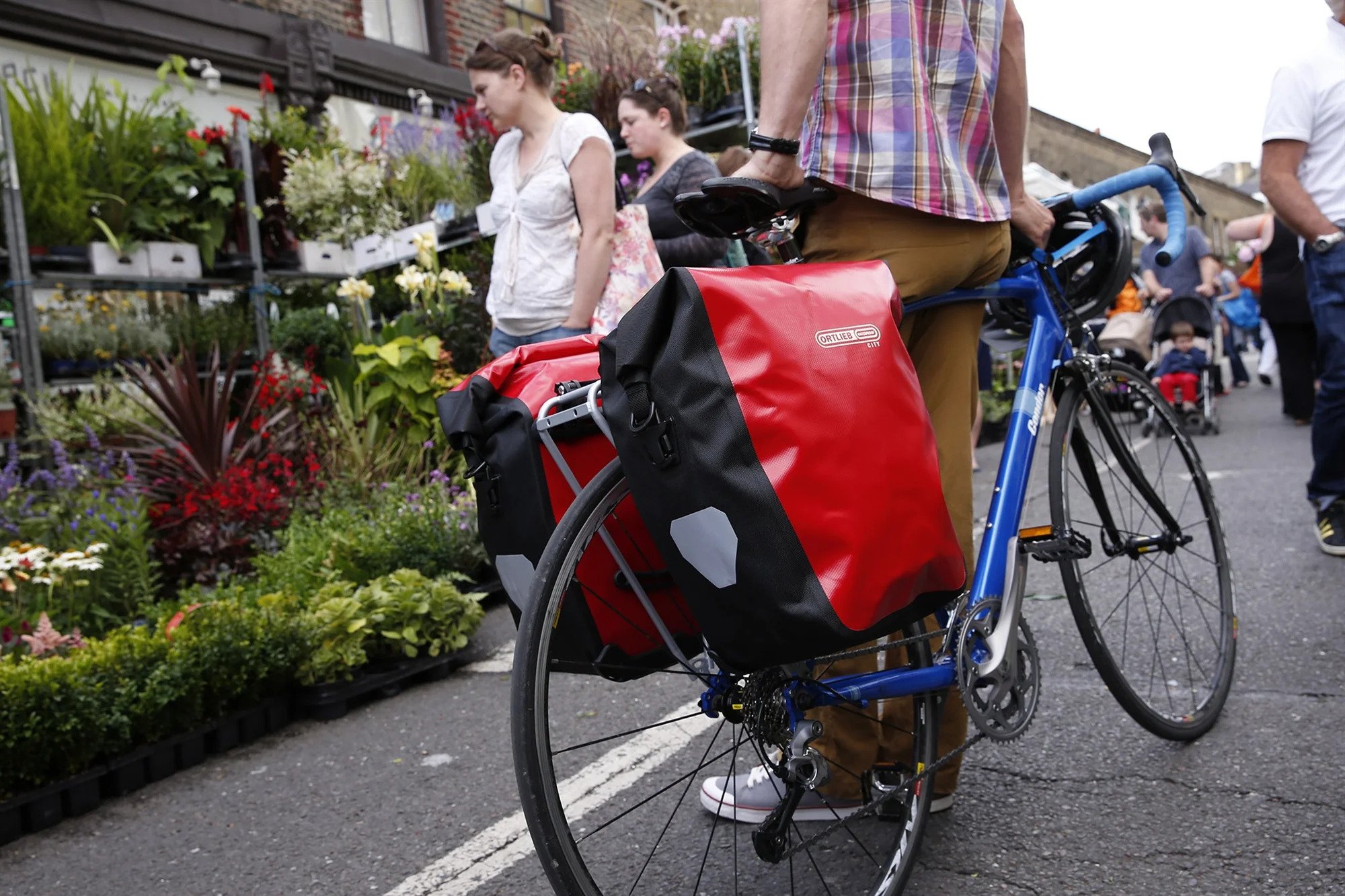 Ortlieb Back-Roller Core Pannier Bag Lifestyle Photo