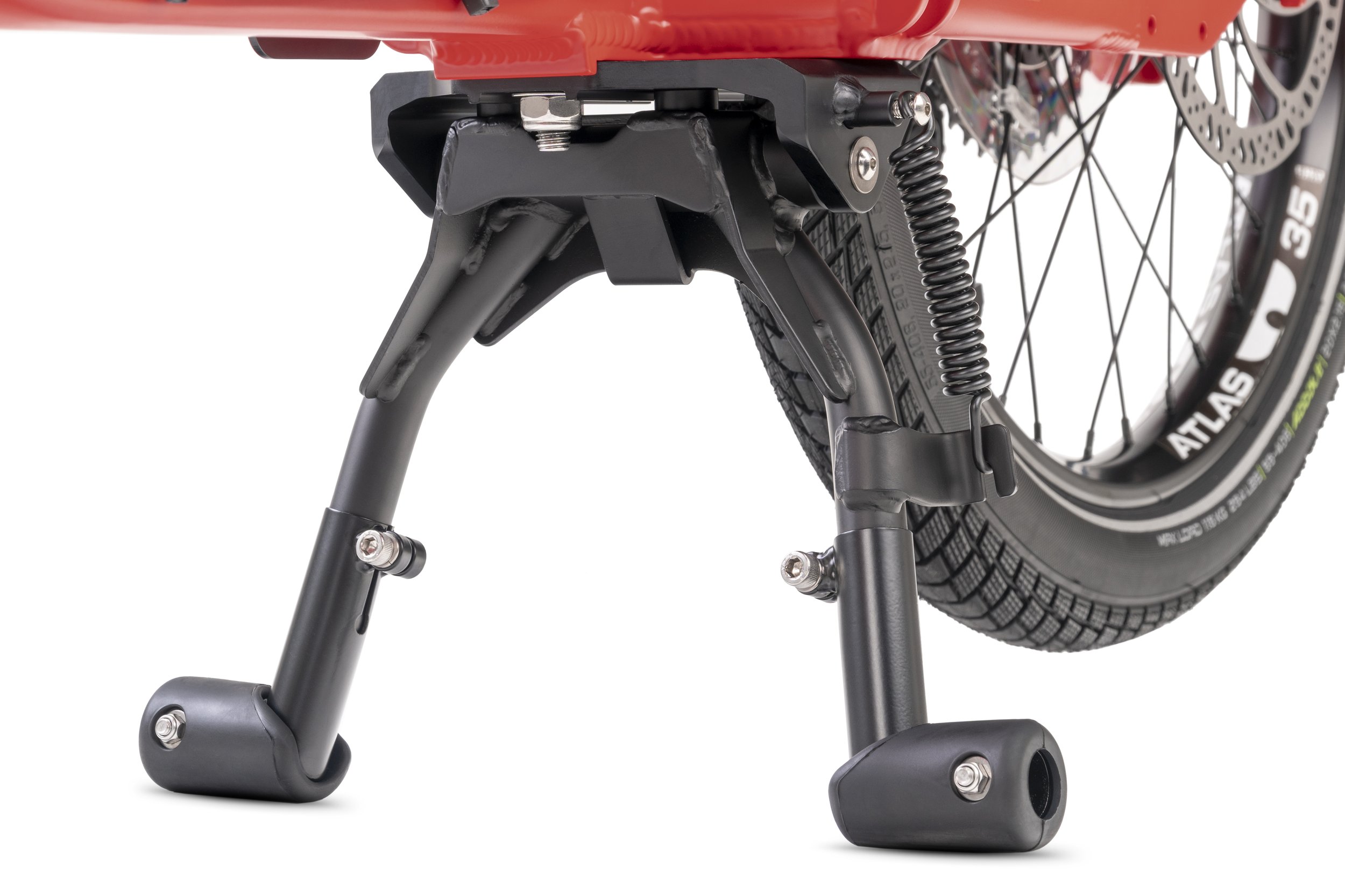 Tern Quick Haul Long D9 Satin Black Electric Cargo Bike kickstand