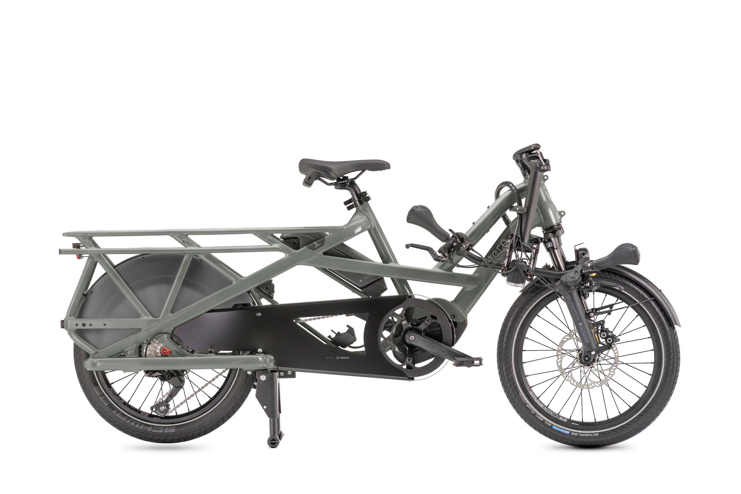Tern GSD S10 LR Electric Cargo Bike in Dark Sage