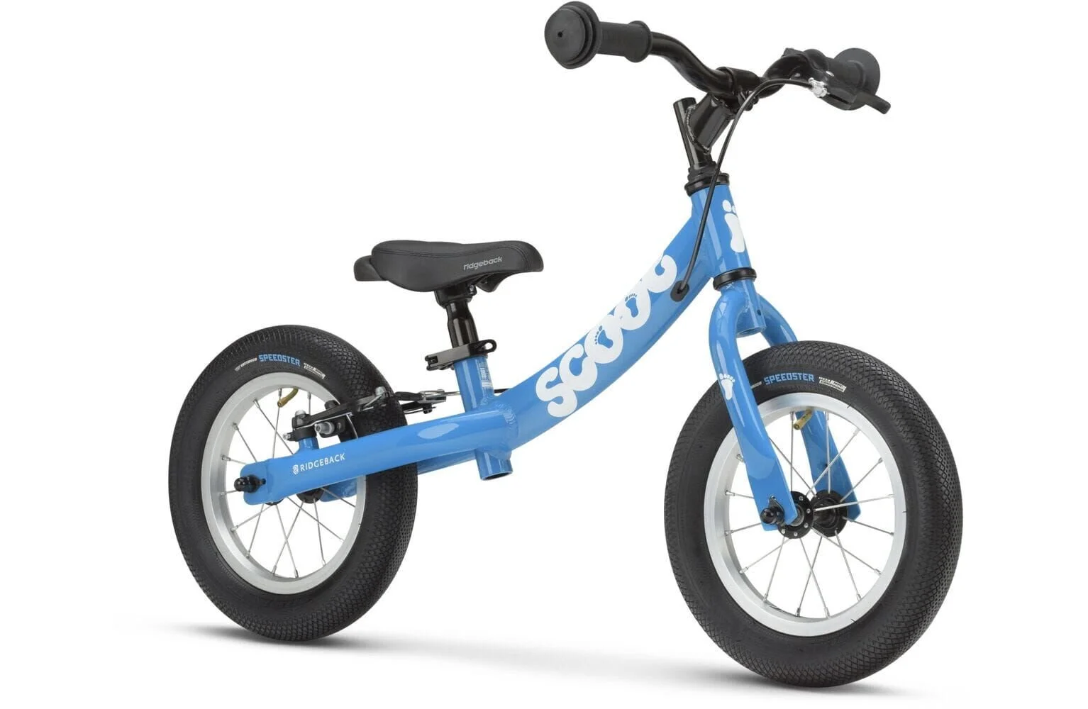 Ridgeback Scoot Kids Balance Bike in Blue side of the bike