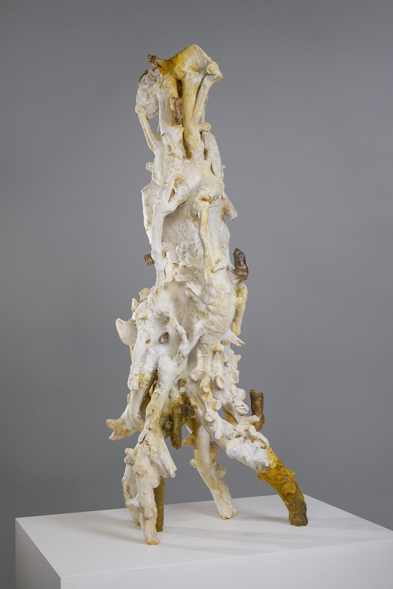 Adaptation (of cervidae), ceramic, paint, epoxy, 51 x 21 x 15 inches, 2026