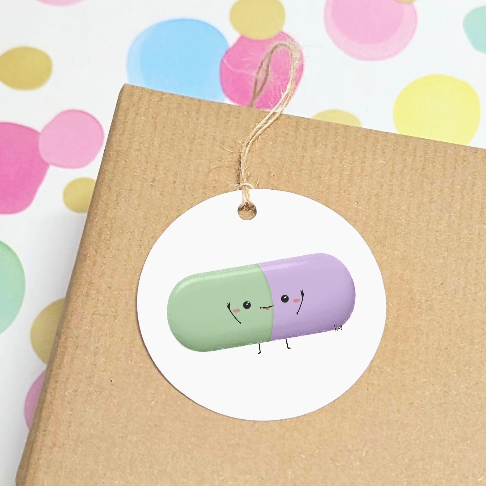 Set of 3 Gift Tags - Lizzy Pill