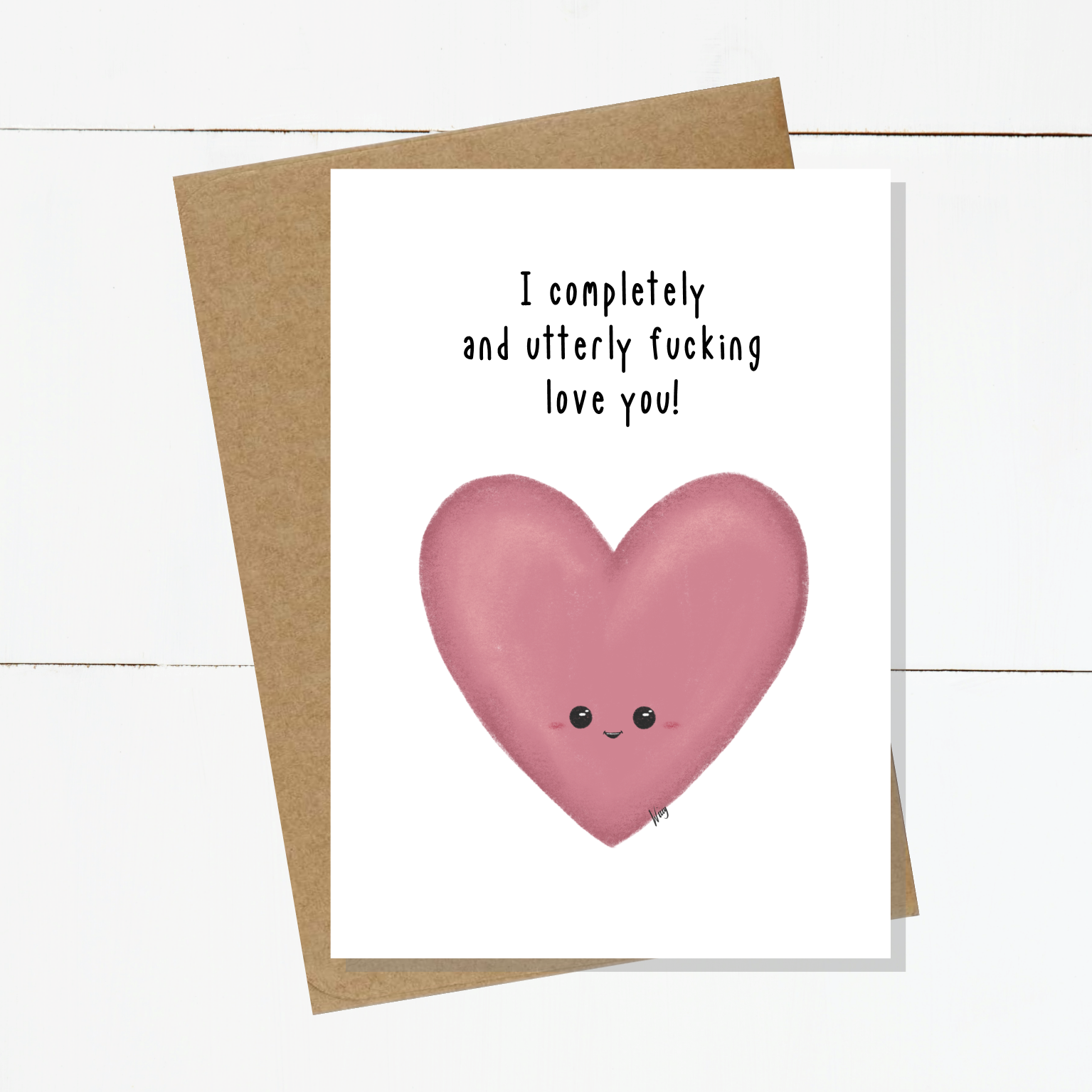 Hettie Heart Completely And Utterly Card