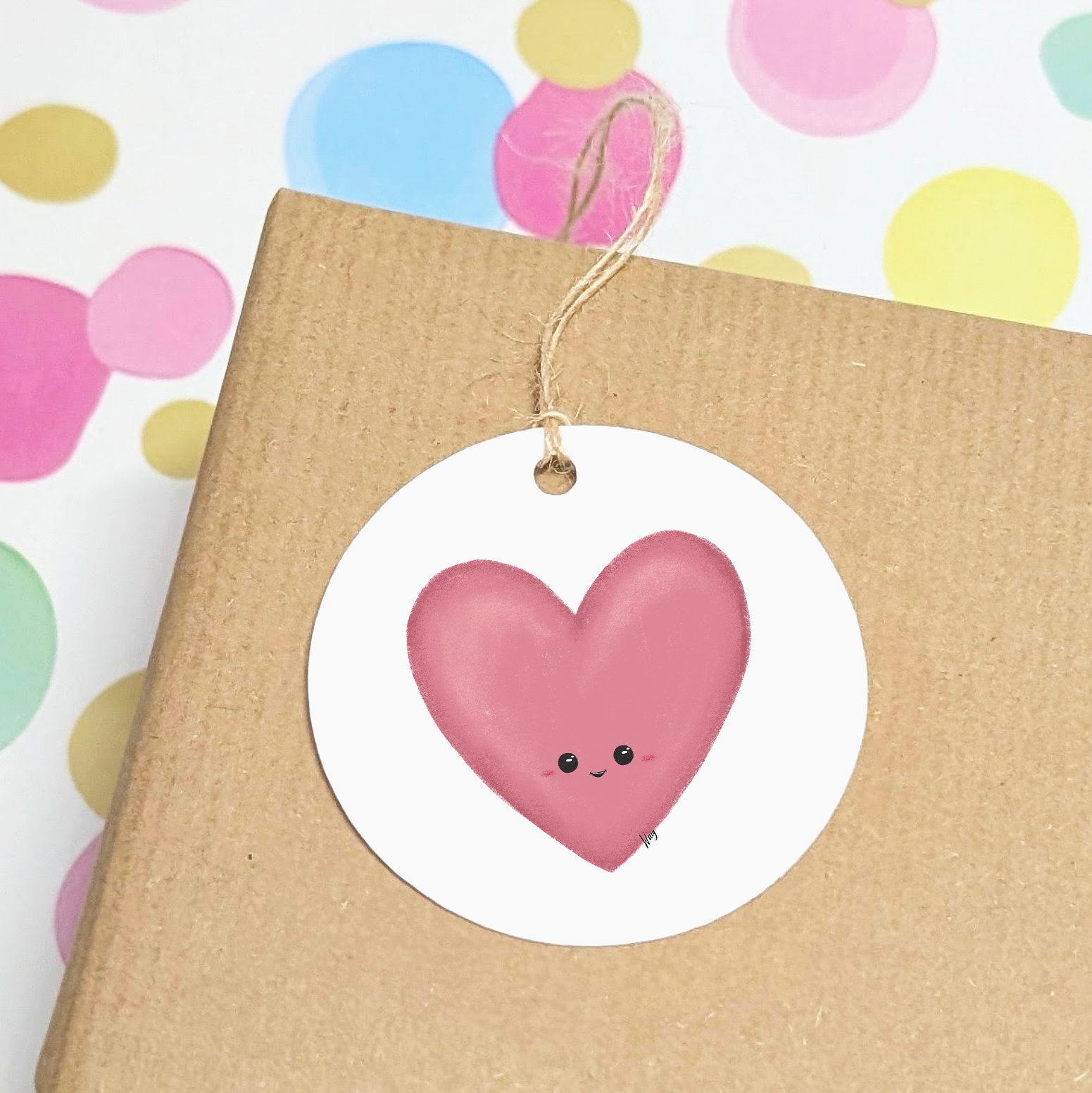 Set of 3 Gift Tags - Hettie Heart