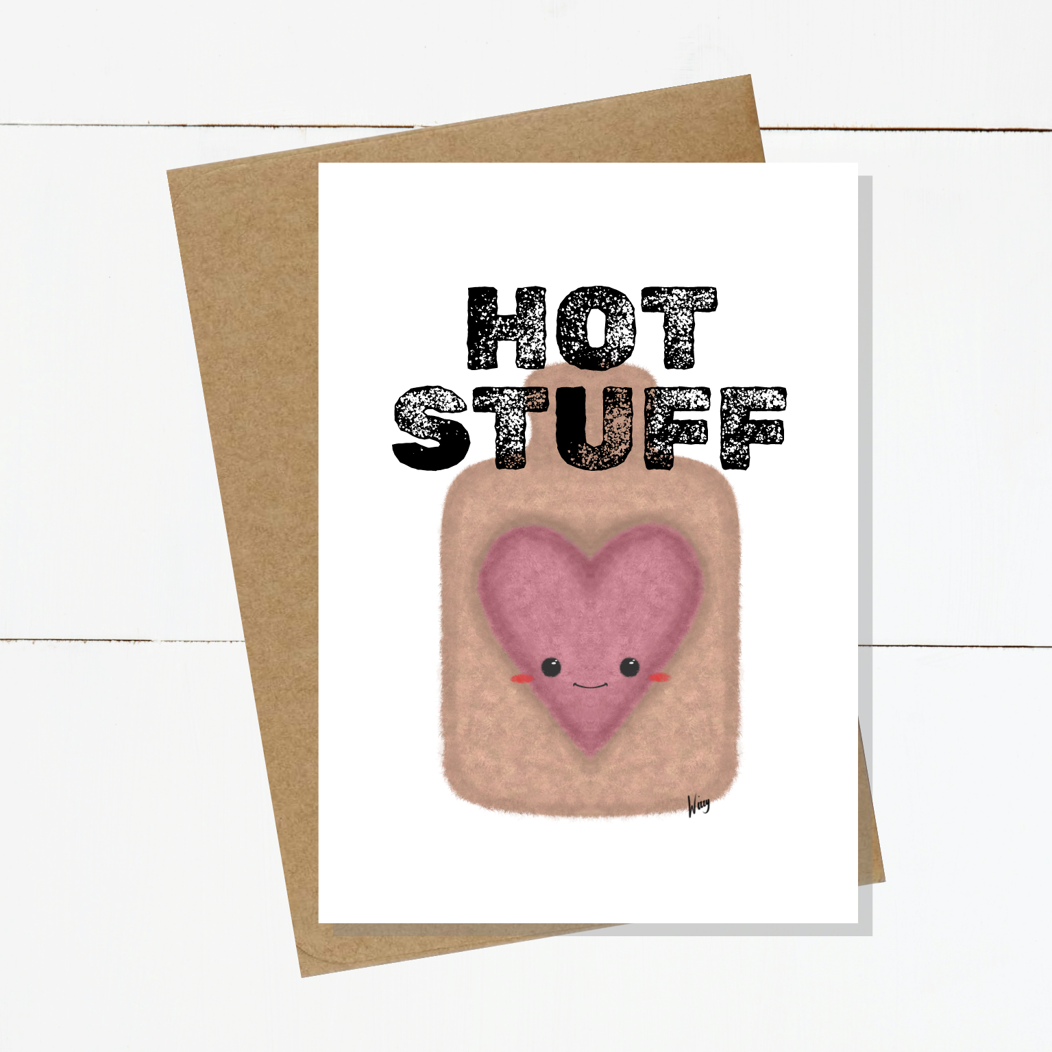 Bob The Hottie Bottie Card - HOT STUFF