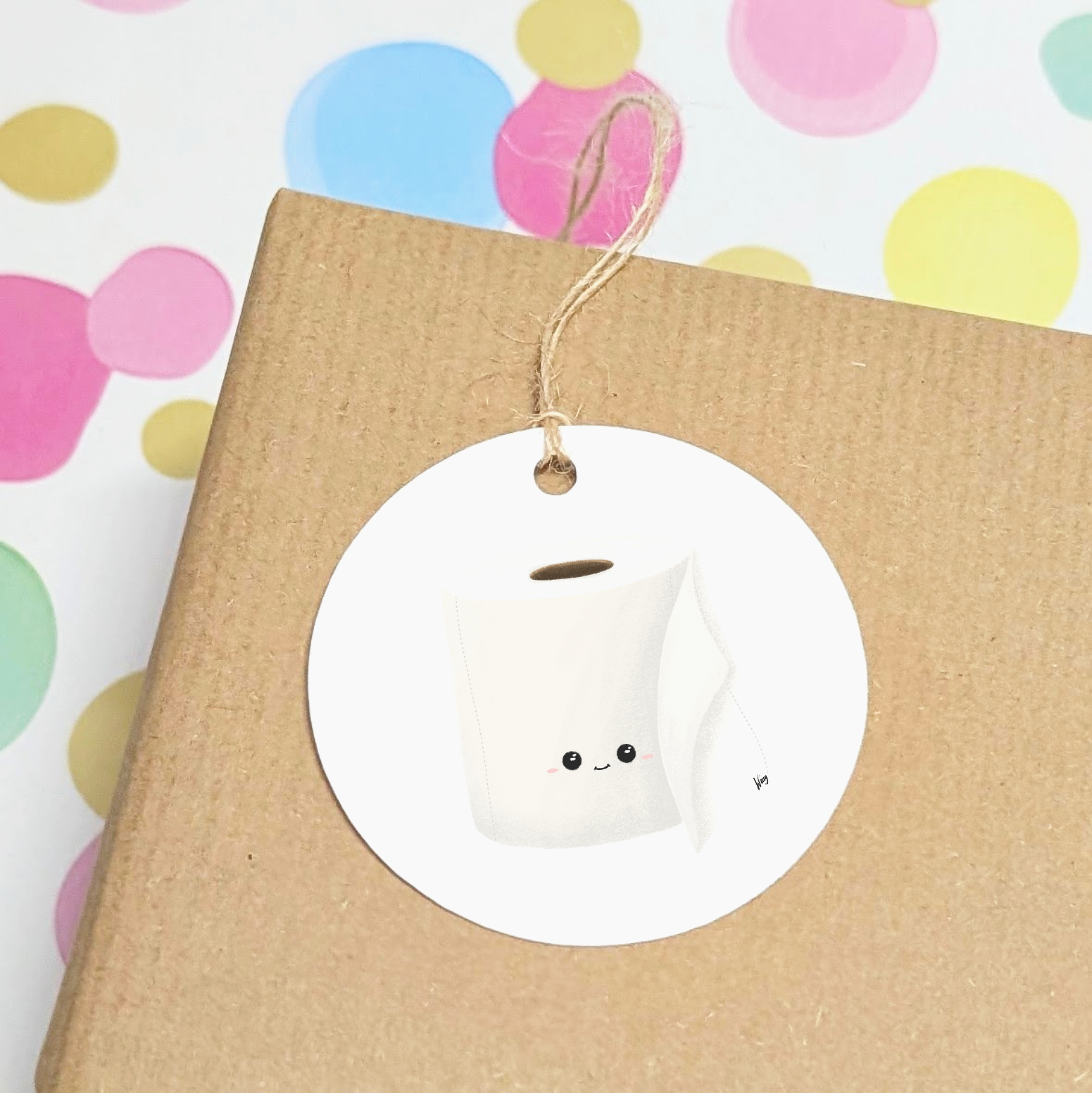 Set of 3 Gift Tags - Bertie Bog Roll