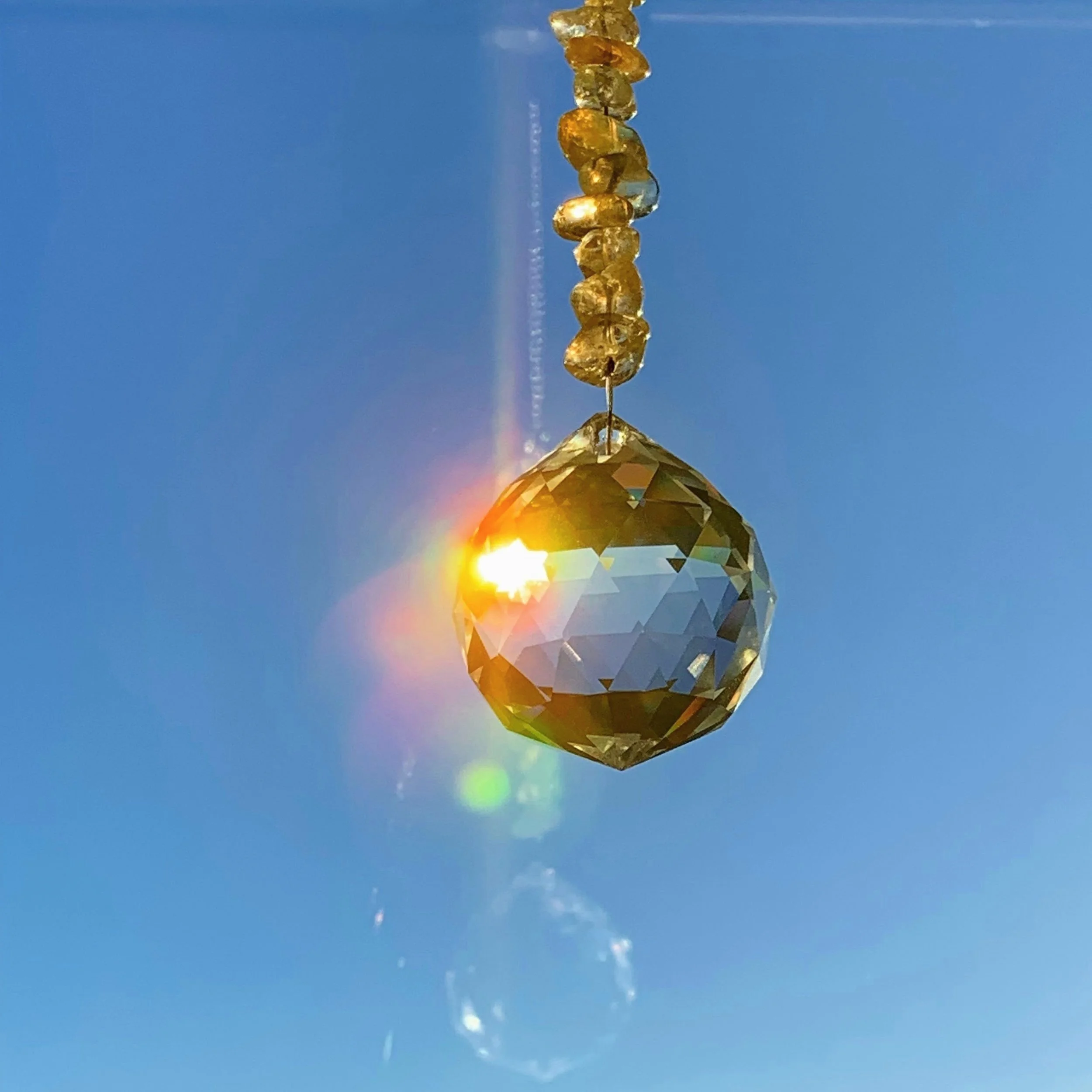 Citrine Crystal Suncatcher