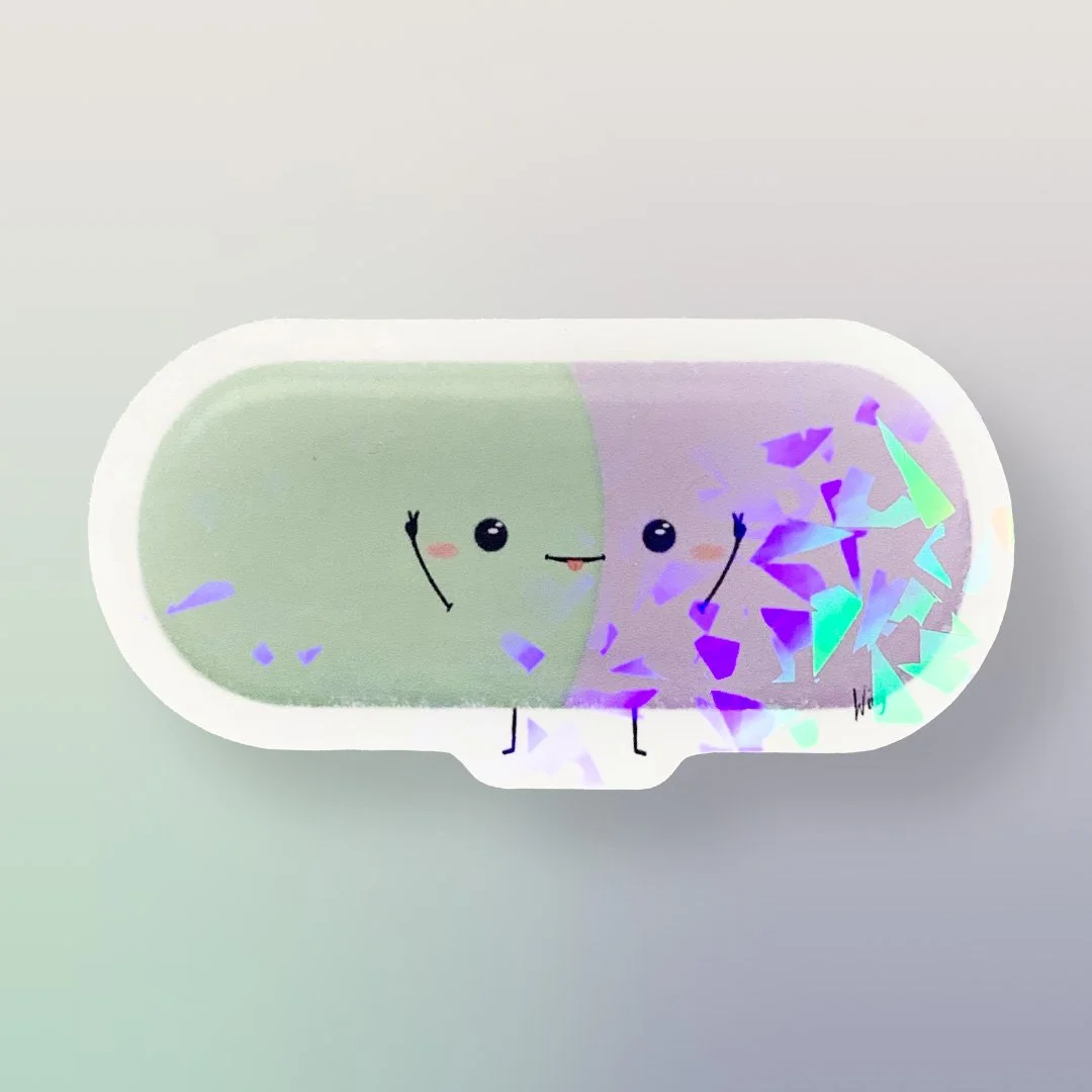 Lizzy Pill Sticker