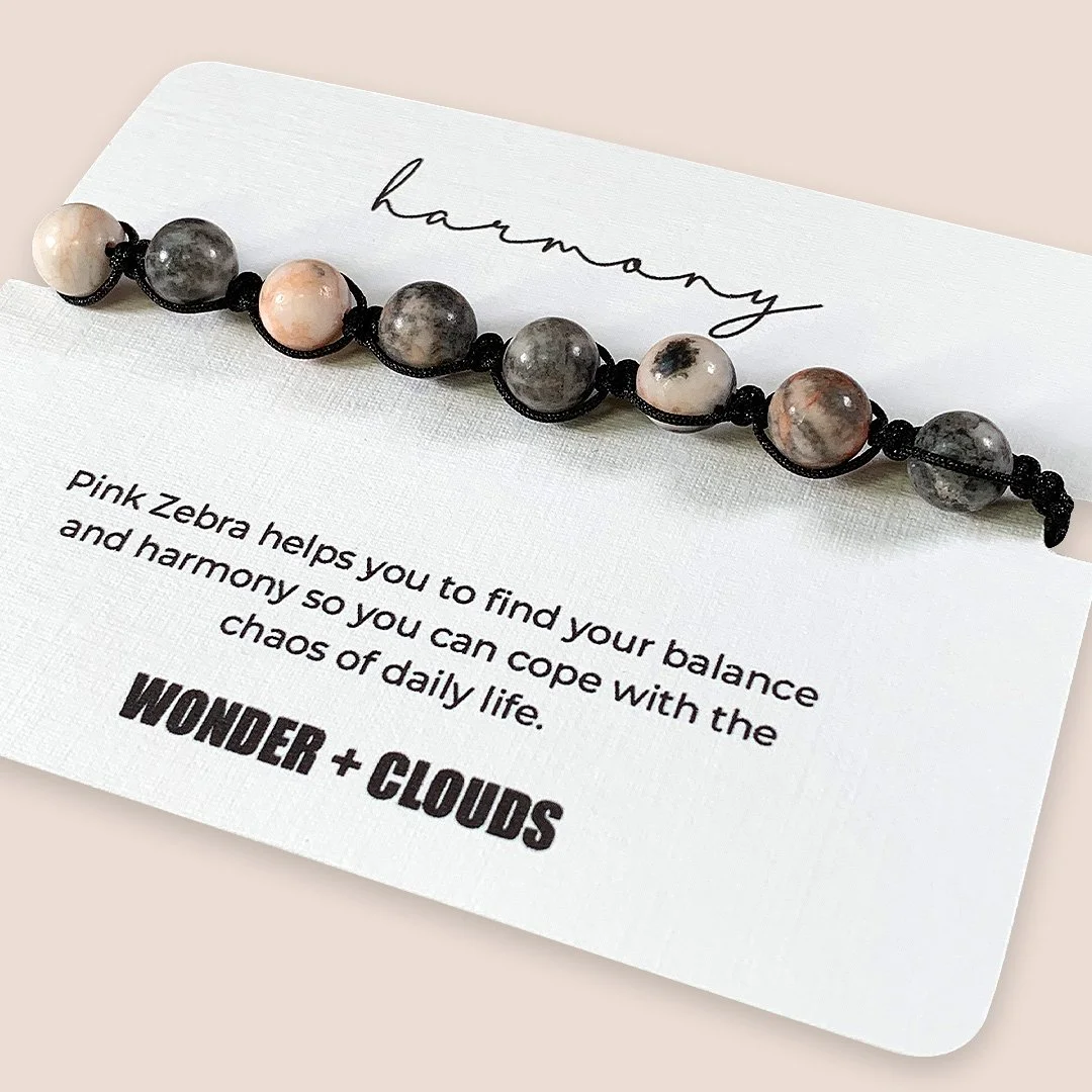 Pink Zebra Harmony Bracelet