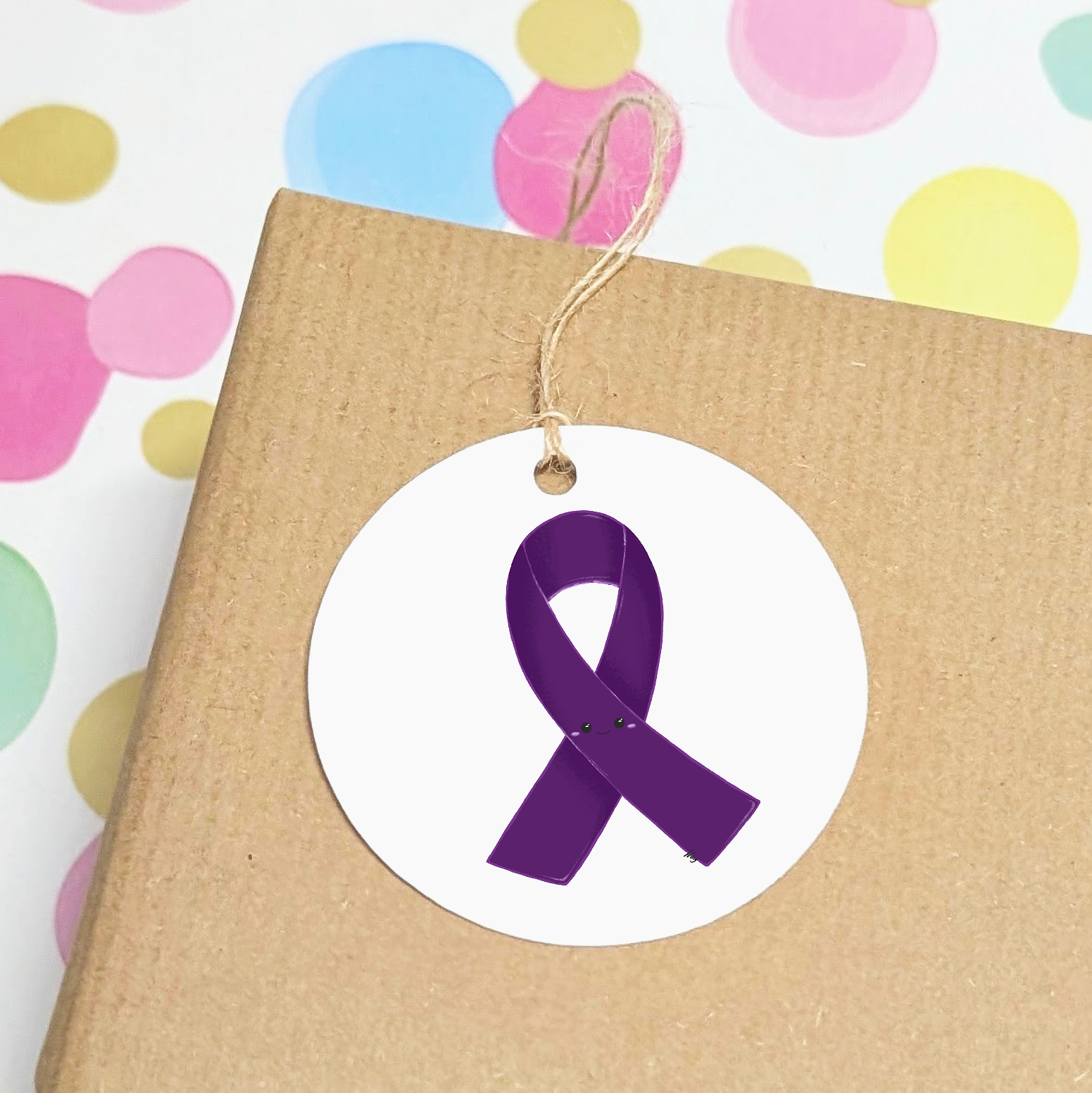 Set of 3 Gift Tags - Pru The Purple