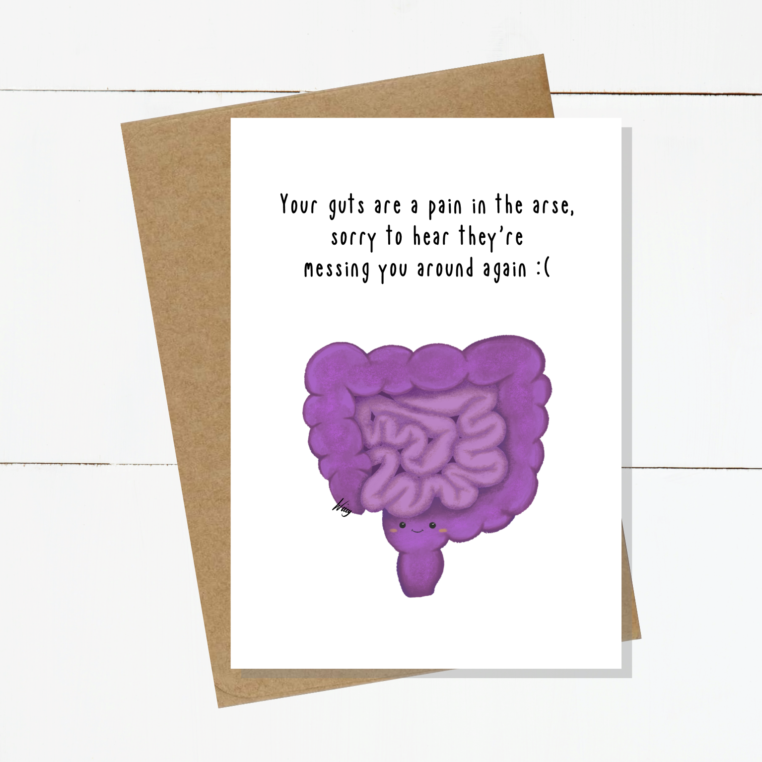 Gus The Guts Sorry To Hear Card