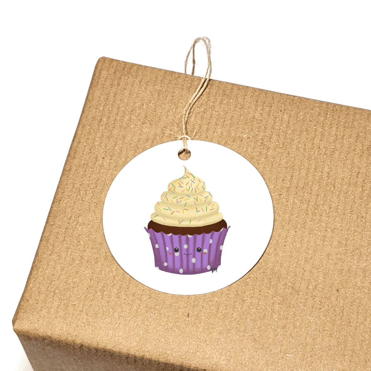 Set of 3 Gift Tags - Cara Cupcake