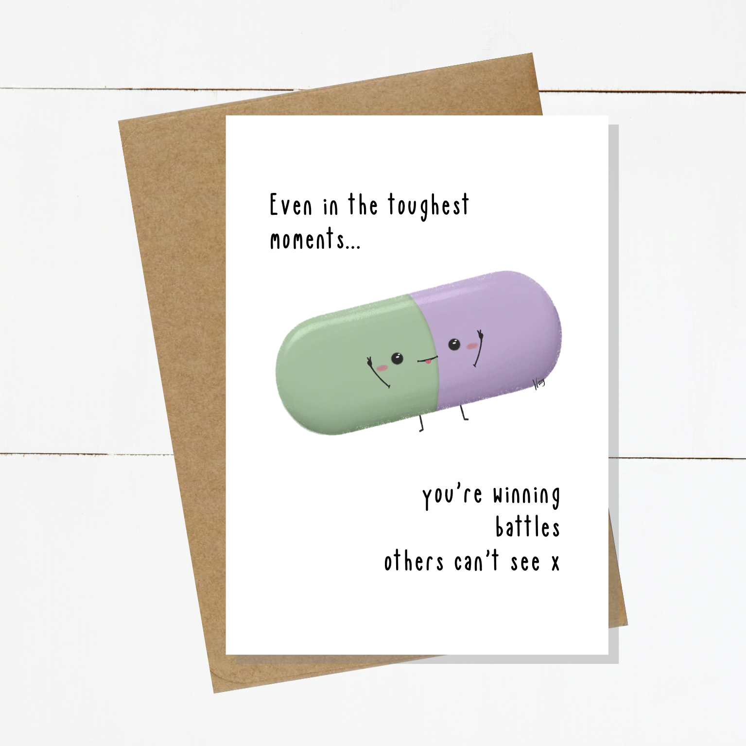 Lizzy Pill Toughest Moments Card