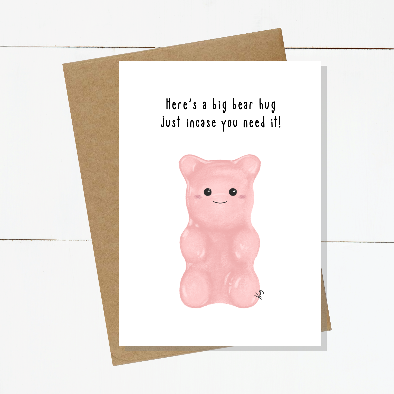 Doug The Hug Big Bear Hug Card