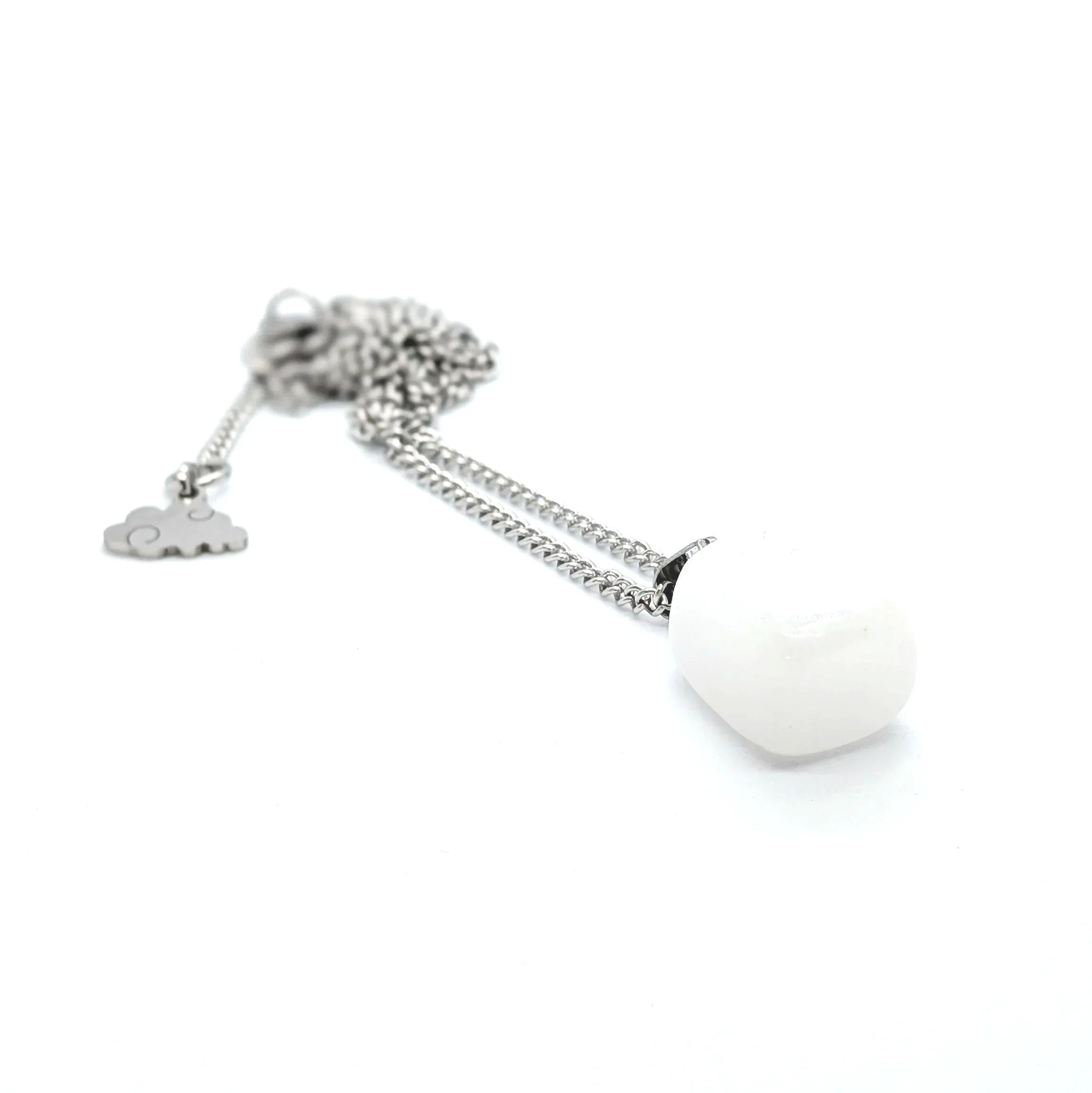 White Jade Crystal Pendant