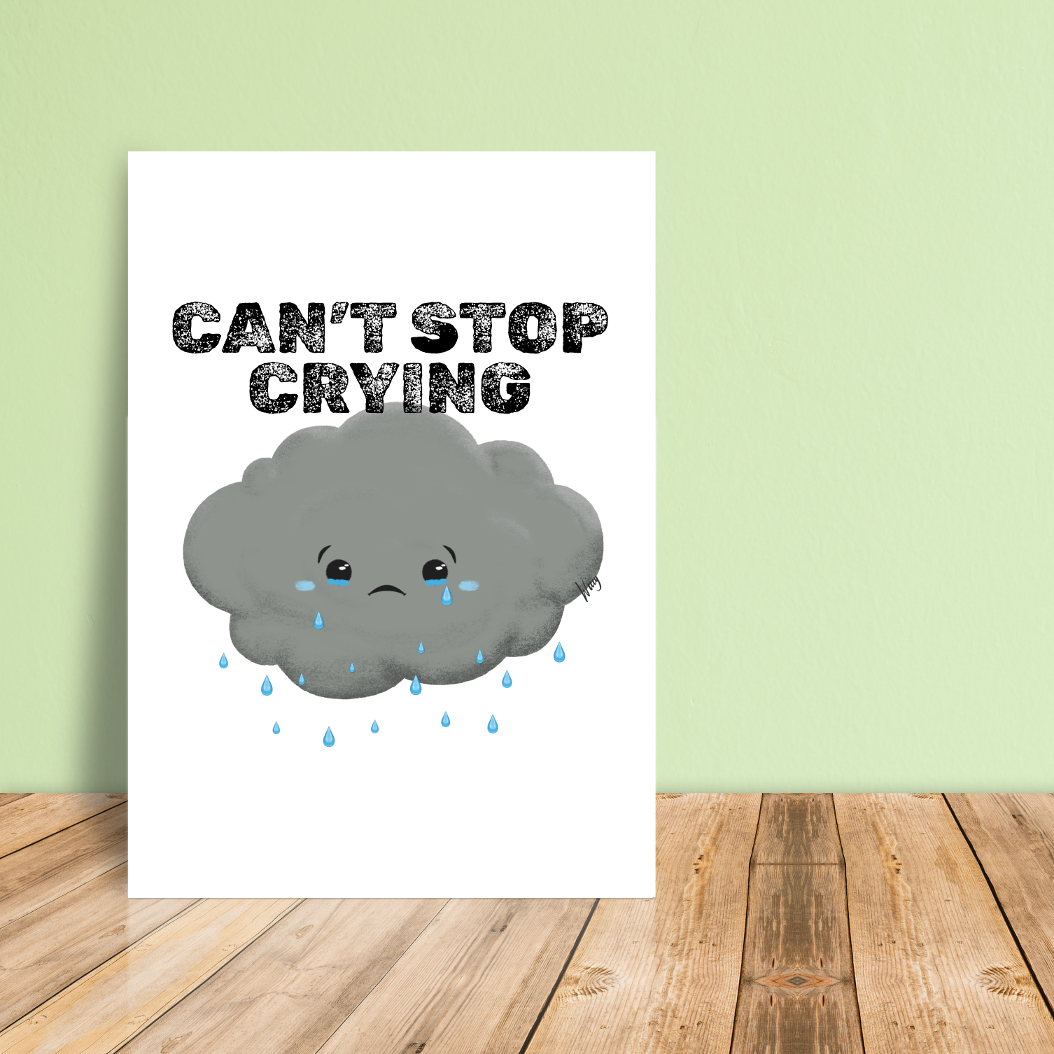 Mini Print Poster on green - Seth exp.png