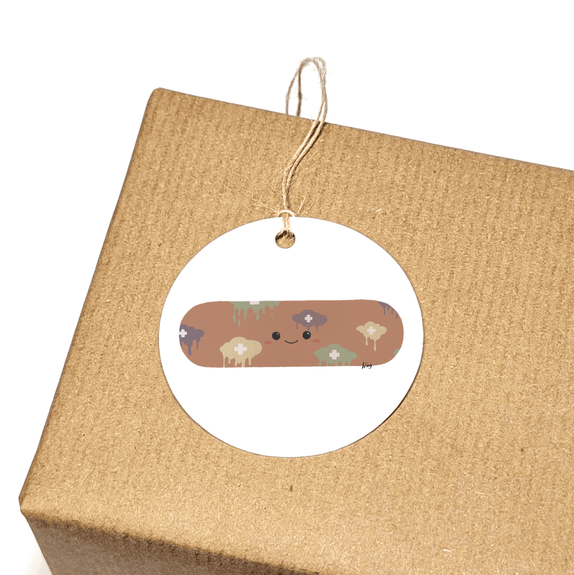 Set of 3 Gift Tags - Plaster Tom