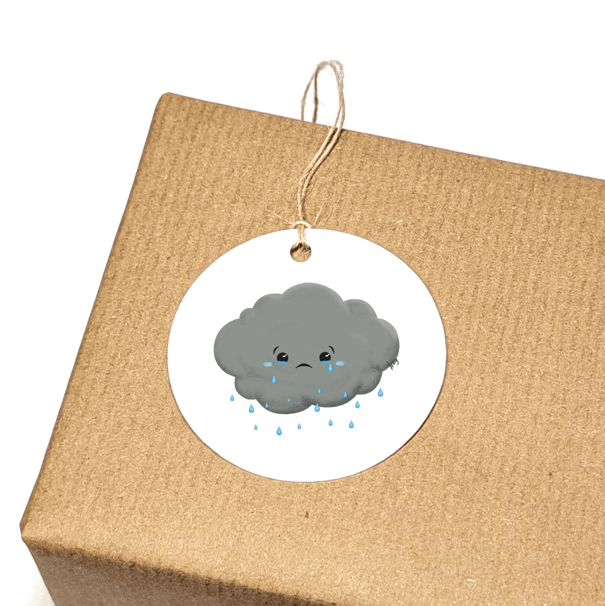 Set of 3 Gift Tags - Seth The Sad Cloud