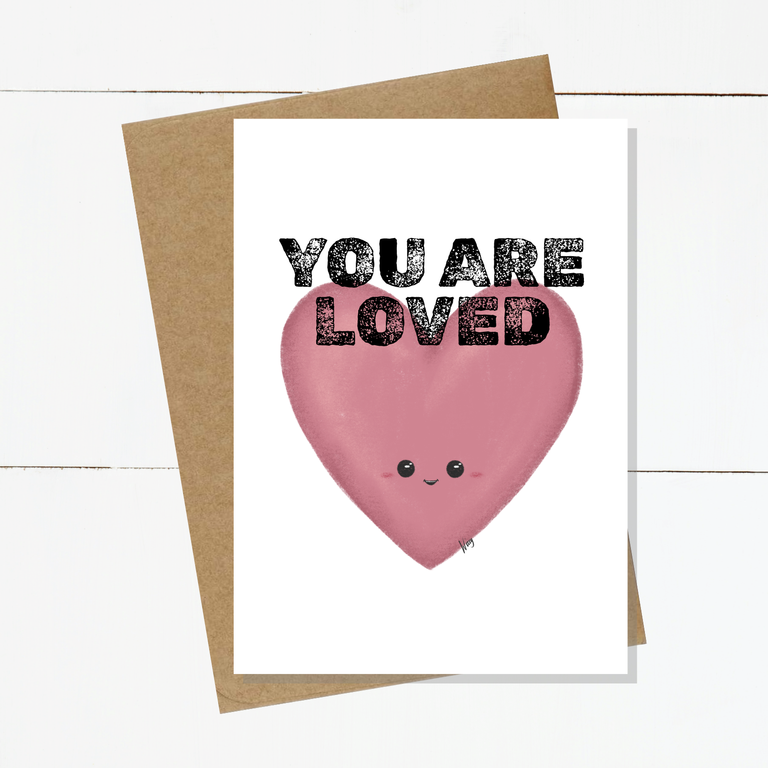 Hettie Heart Card - YOU ARE LOVED